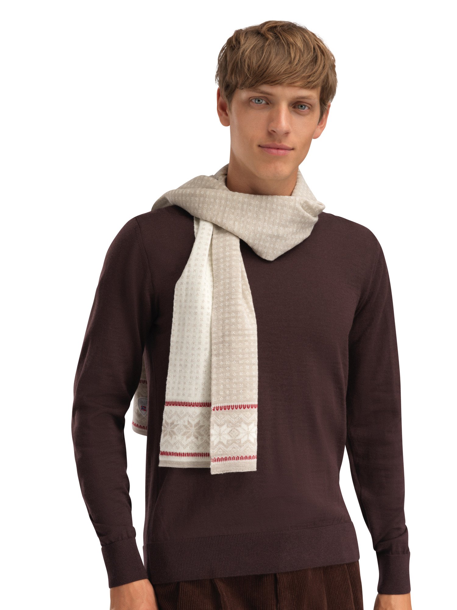 Garmisch ullskjerf - merino Beige