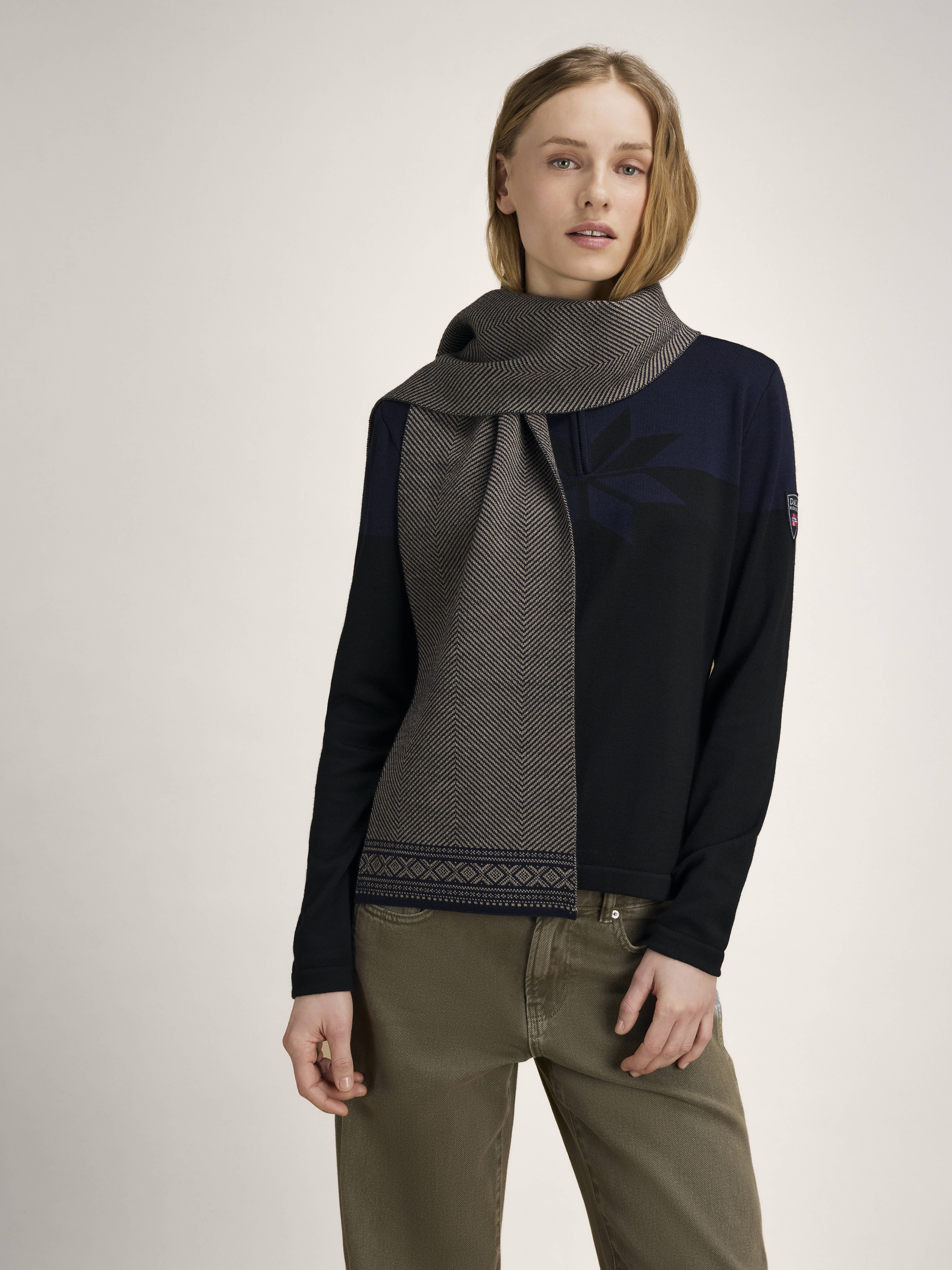 Cortina ullskjerf - merino Brun