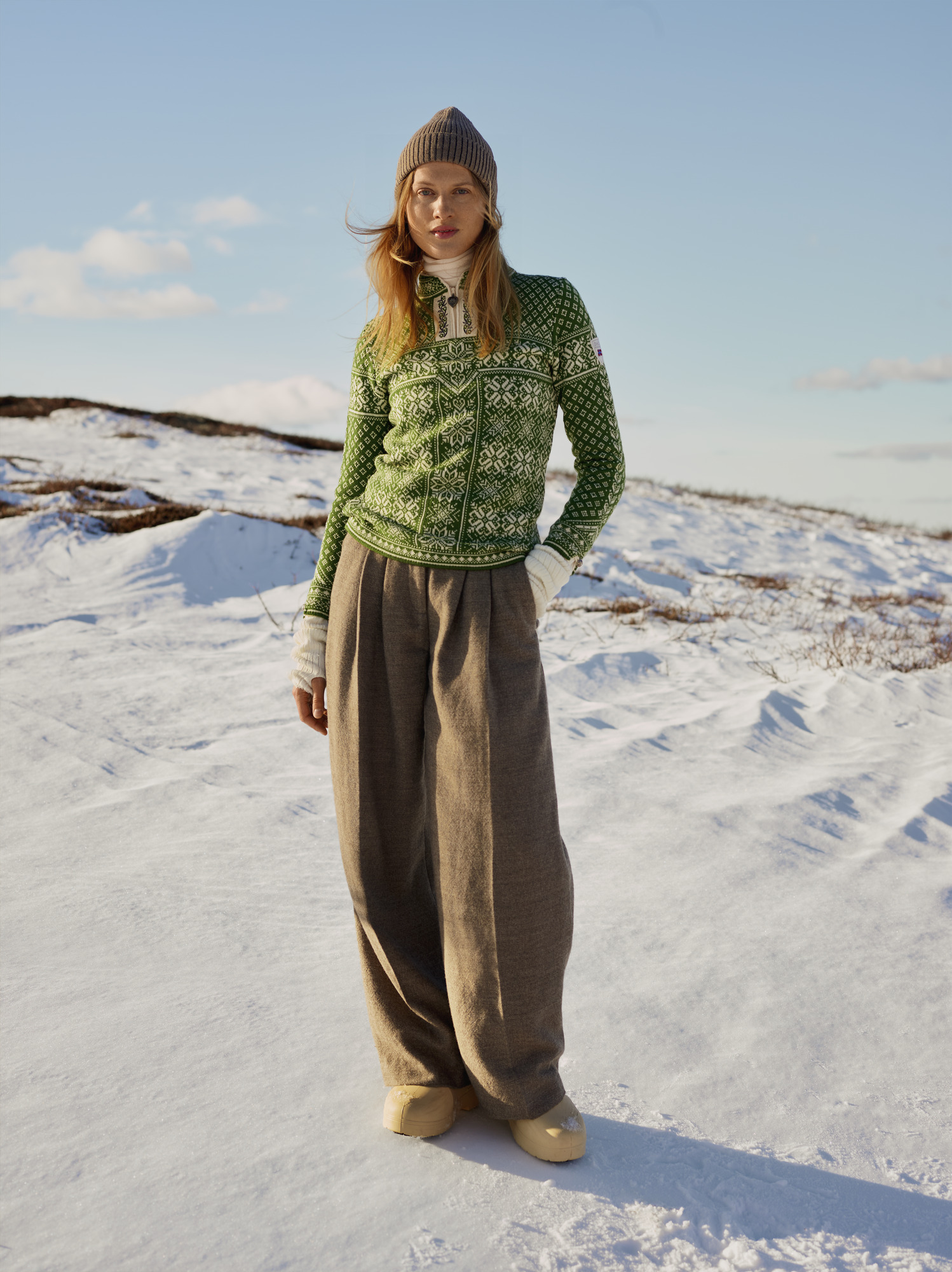 Peace ullgenser  Grønn