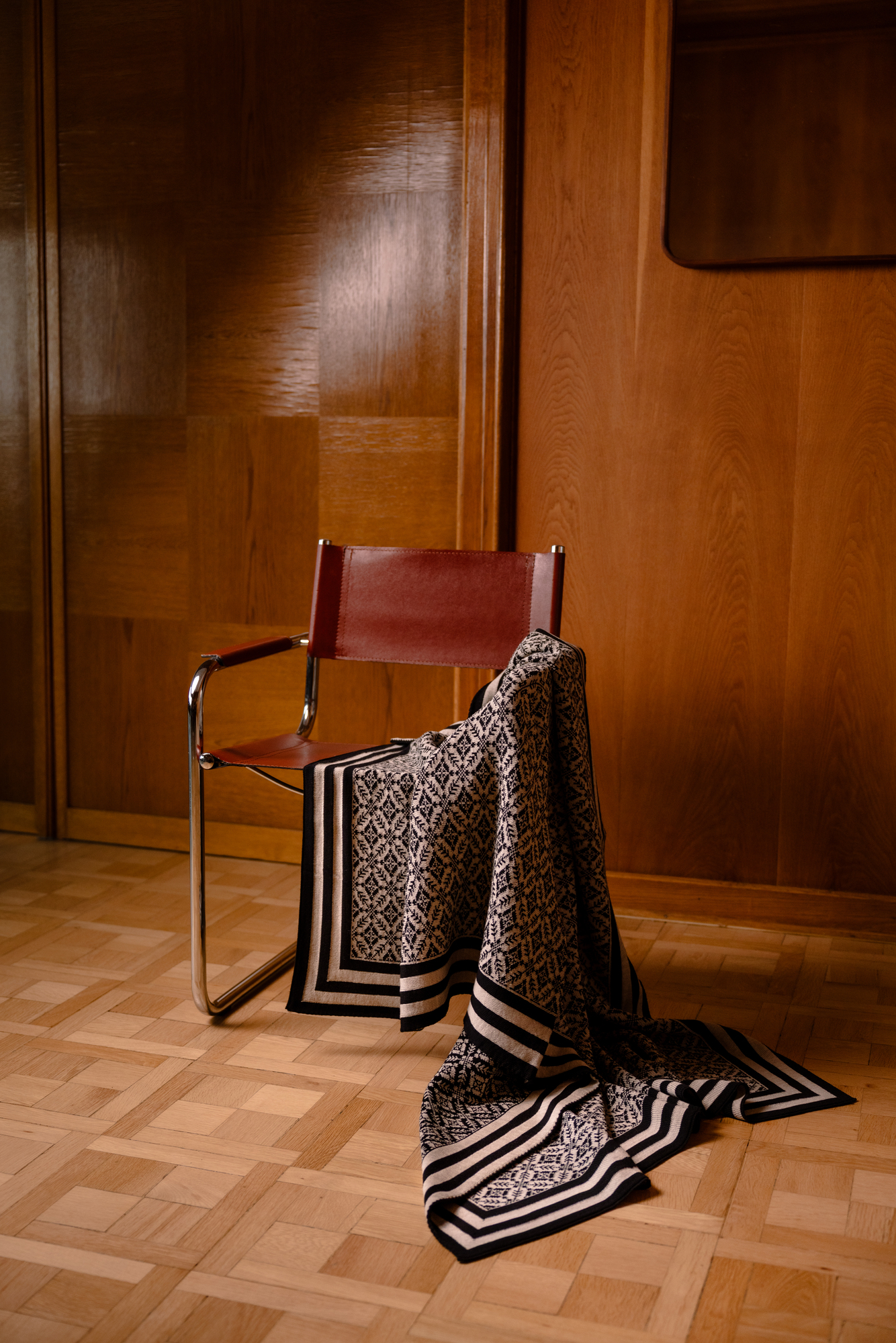 Frogner ullpledd  Sort