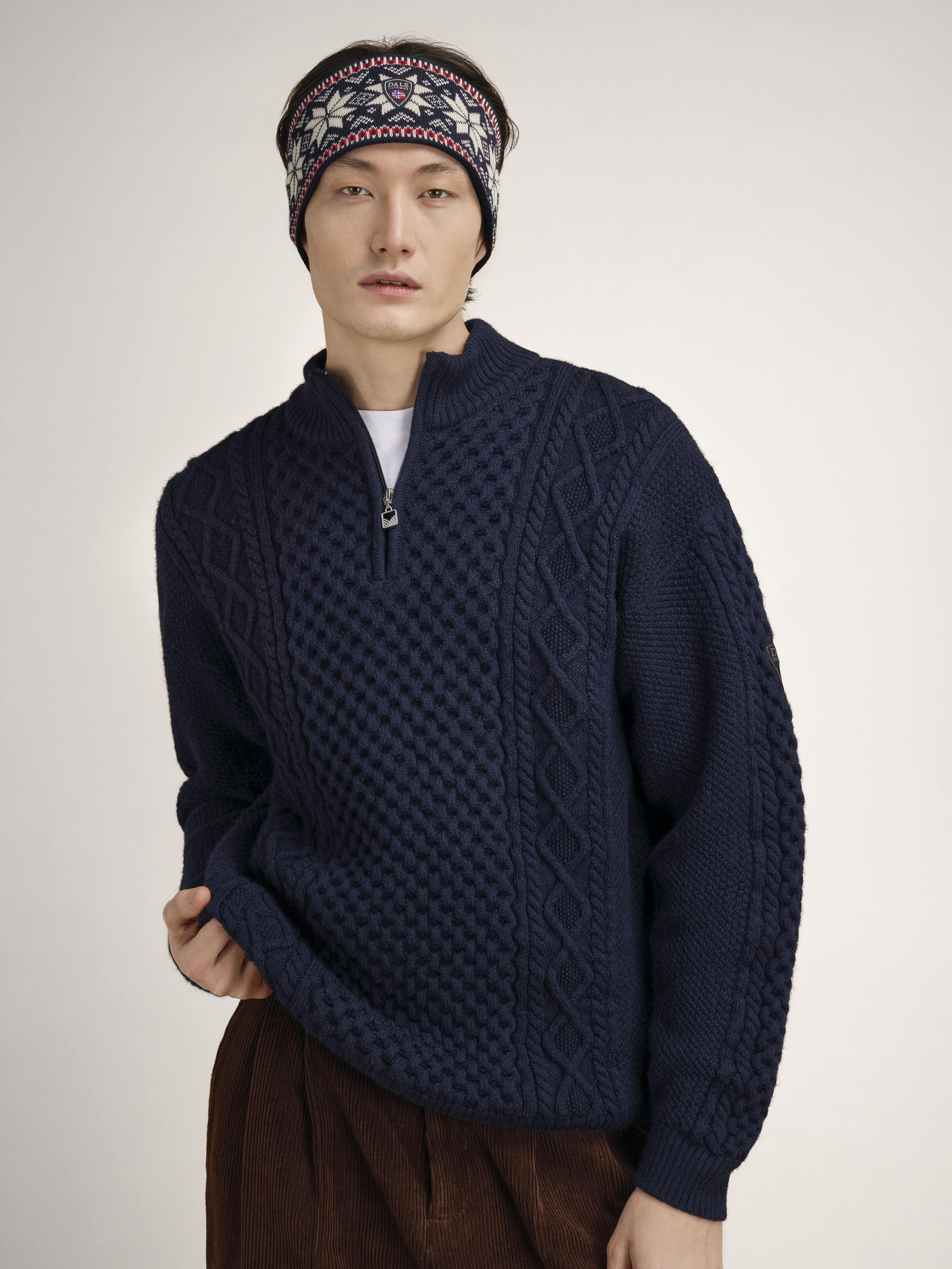 Garmisch pannebånd - merino  Navy