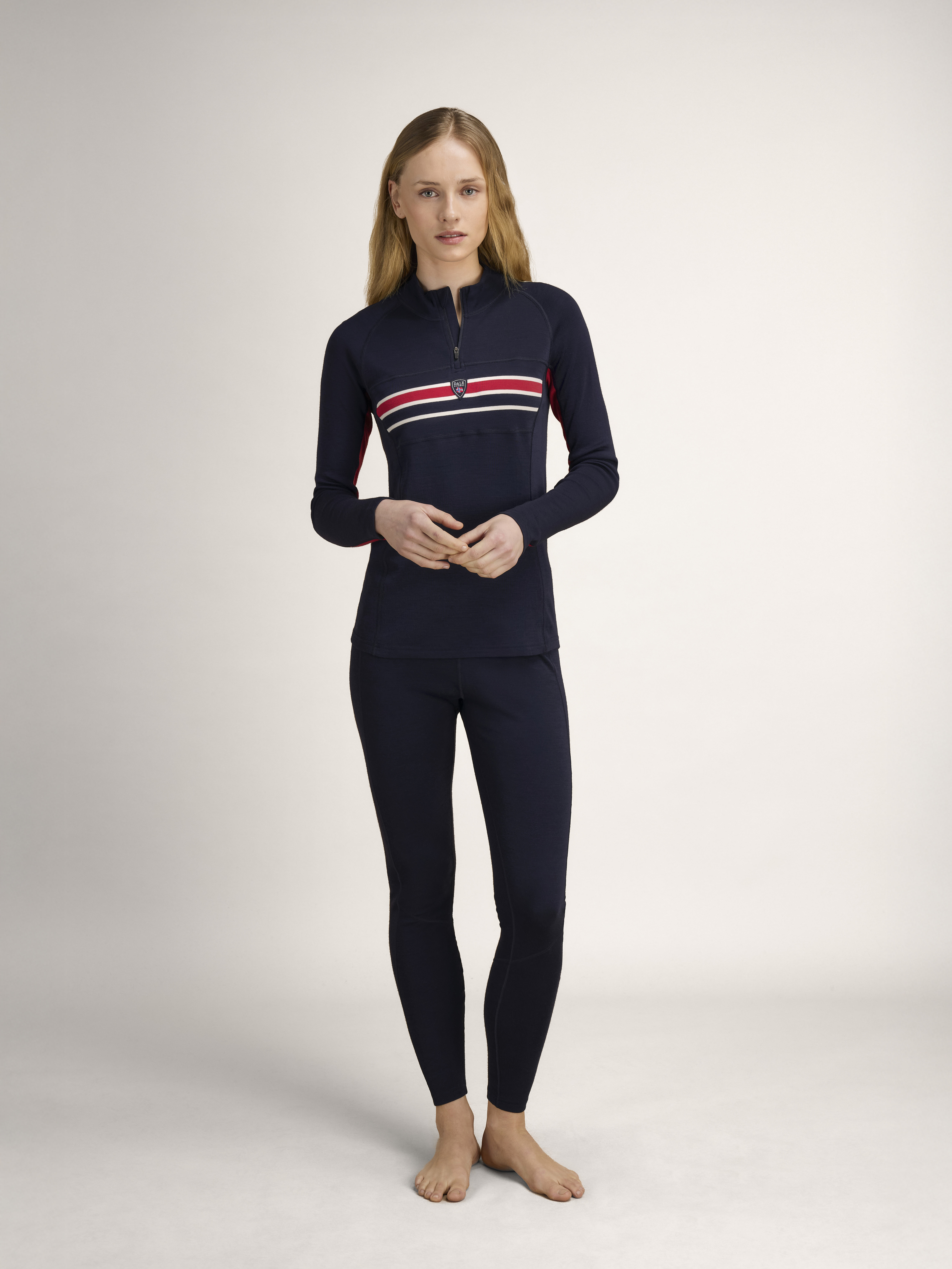 Aksla Baselayer Half zip Navy
