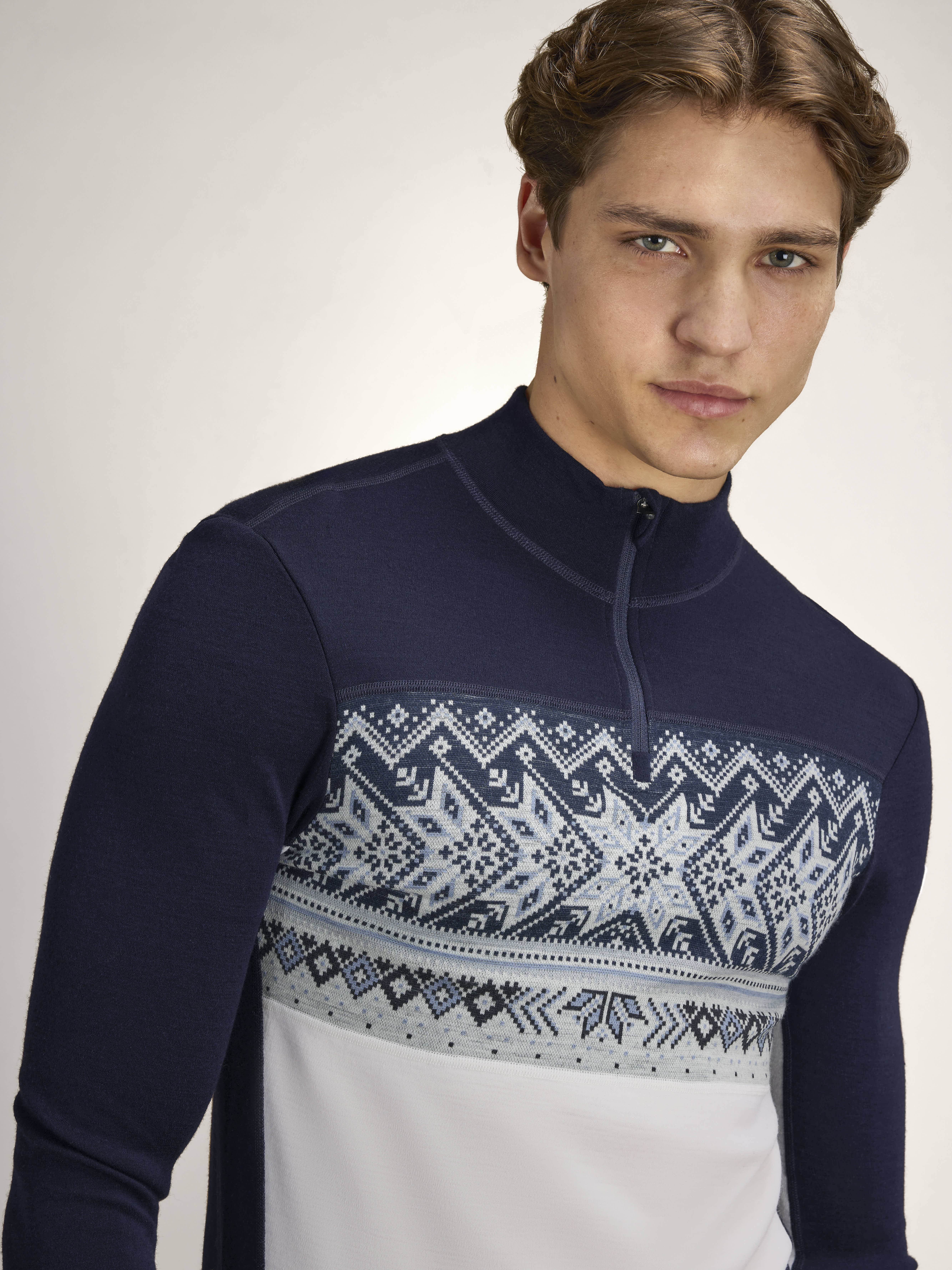 Vail Baselayer Half Zip Blå