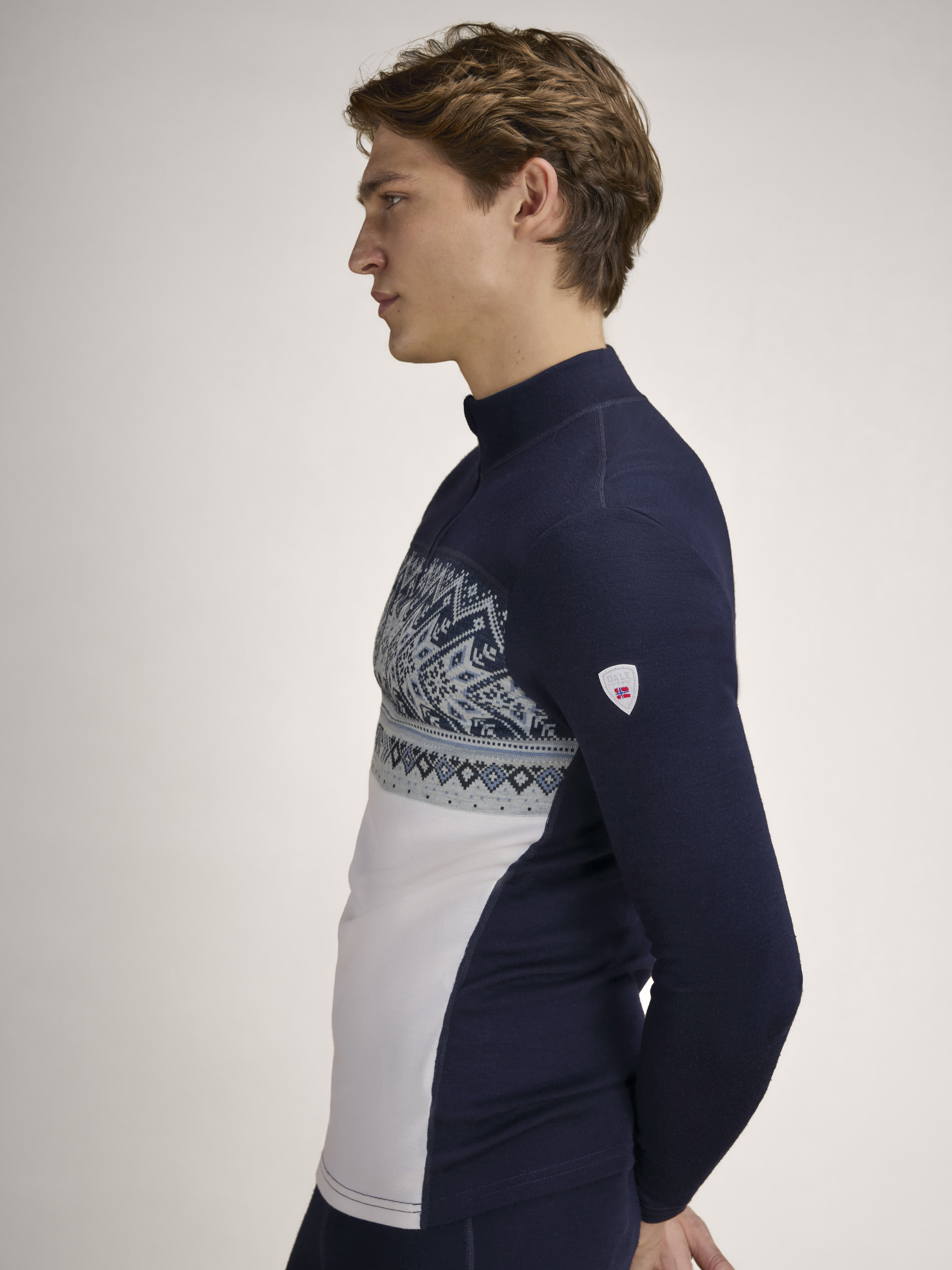 Vail Baselayer Half Zip Blå