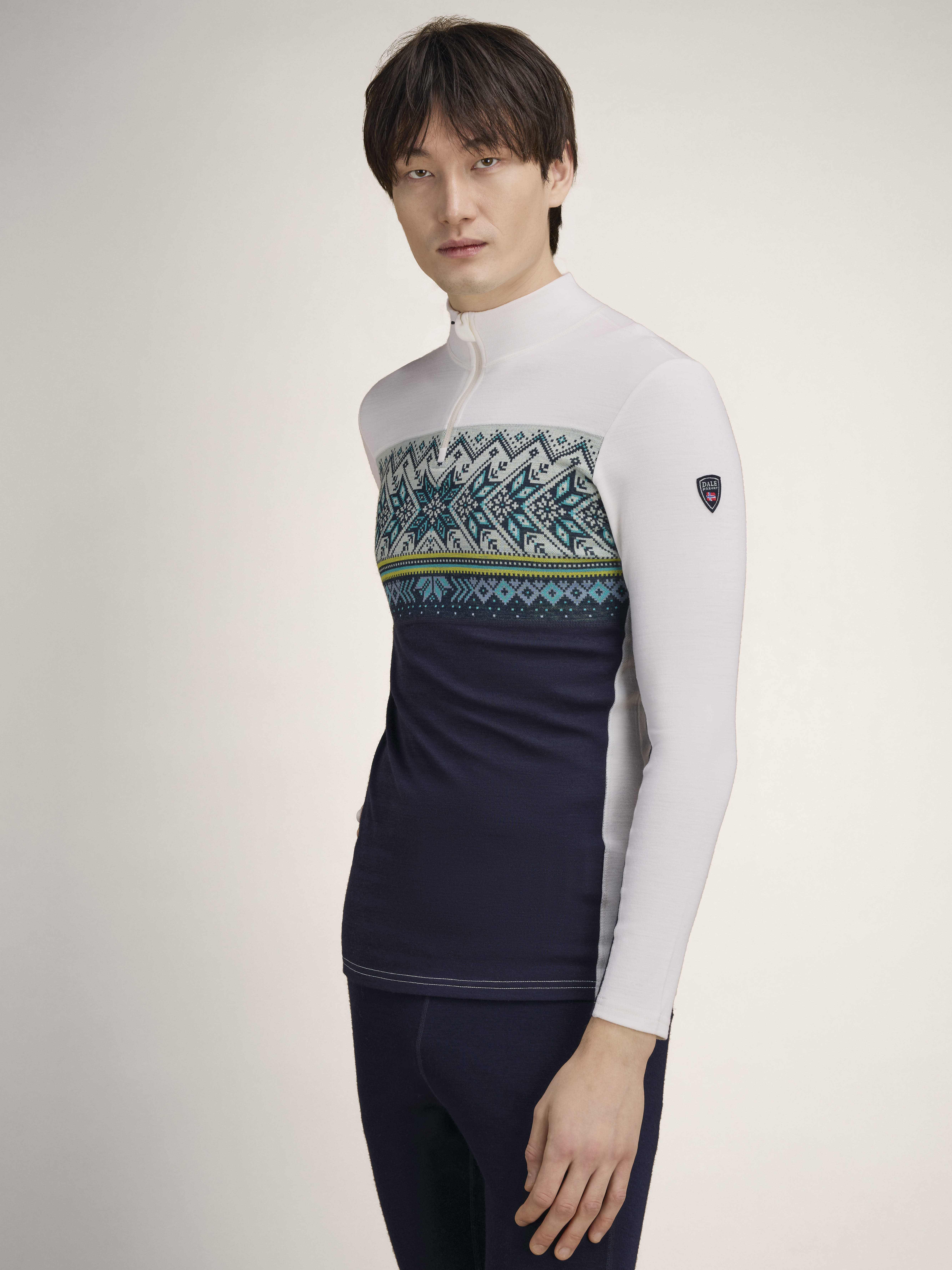 Vail Baselayer Half Zip Hvit