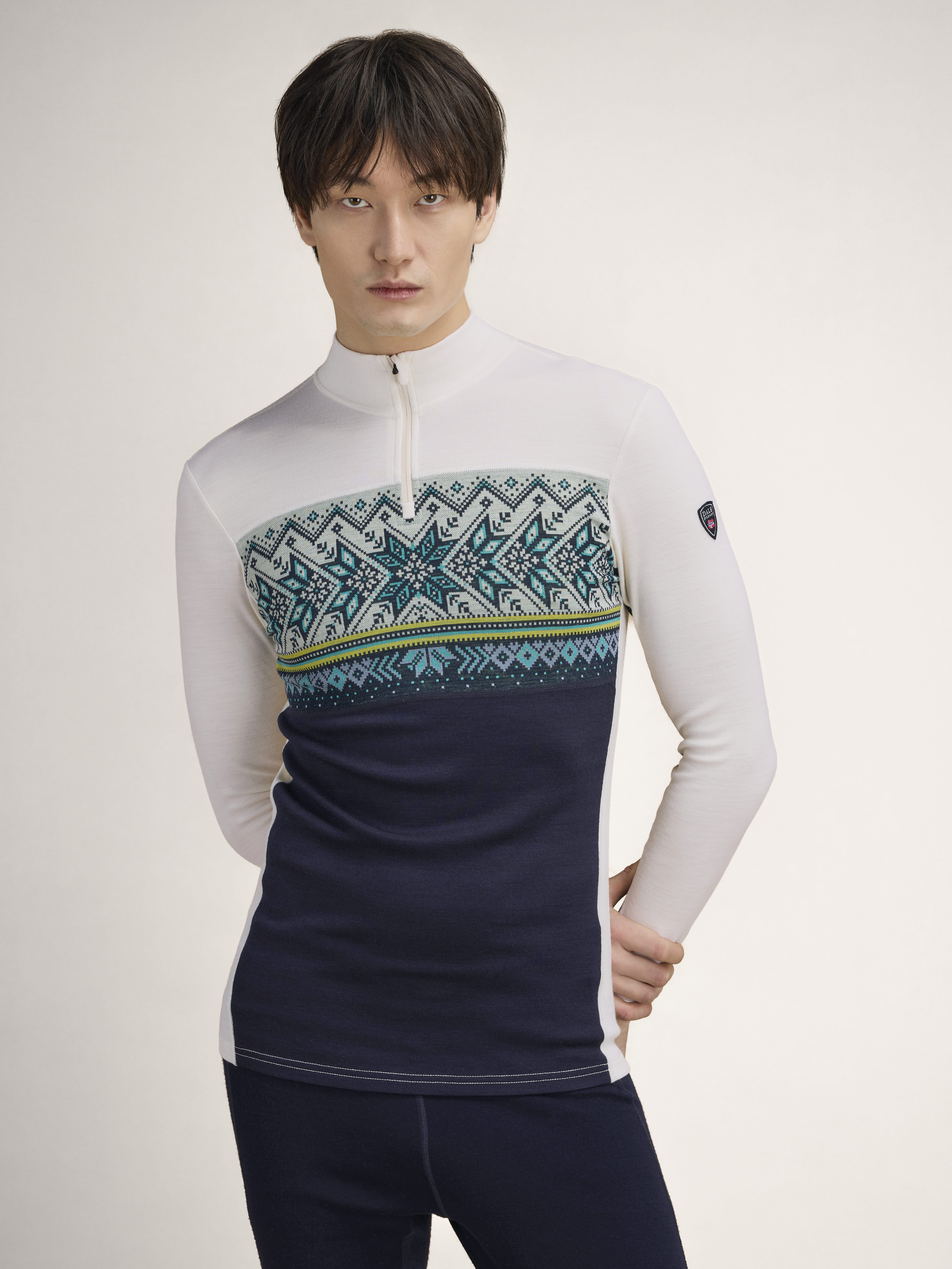 Vail Baselayer Half Zip Hvit