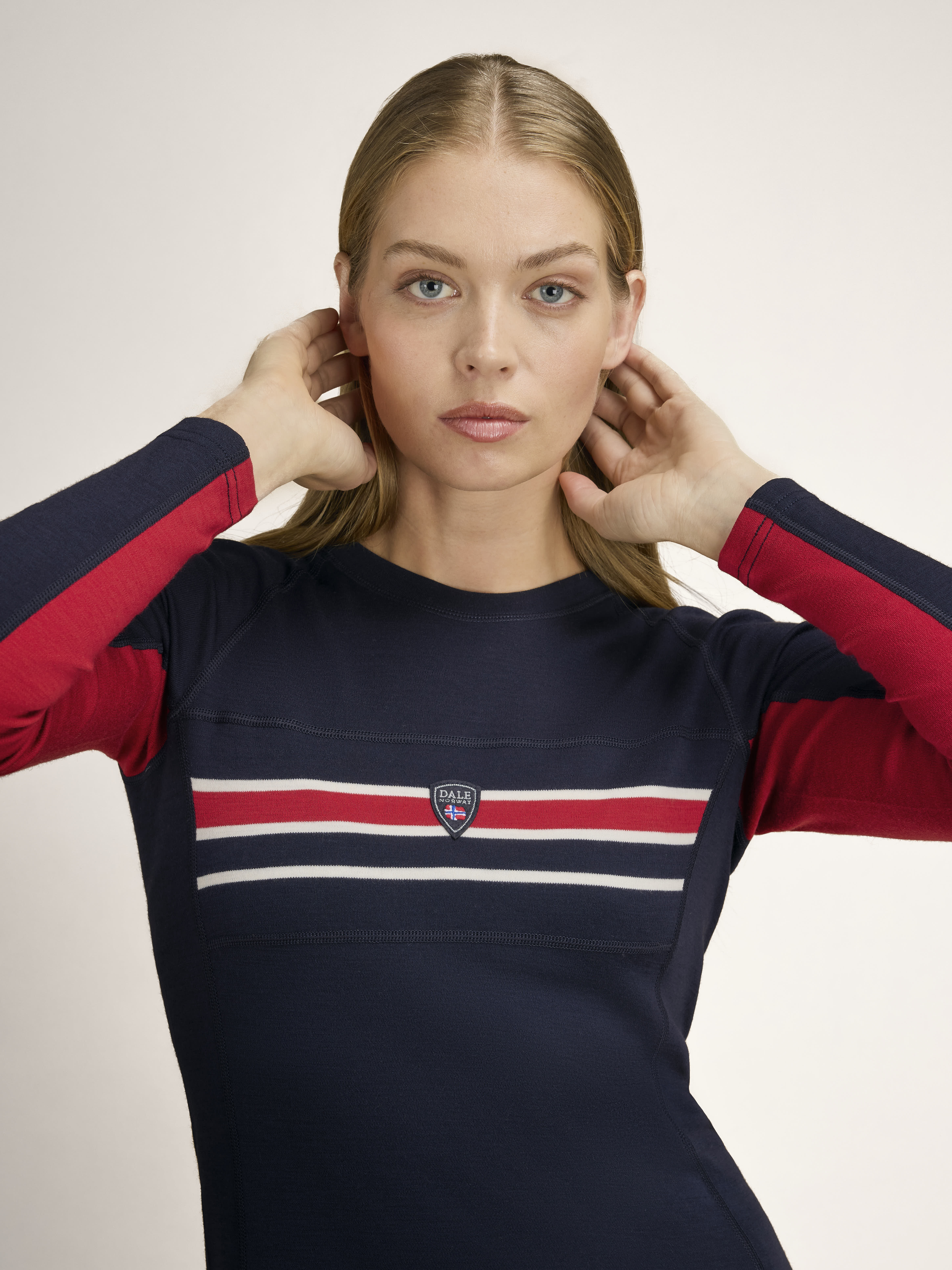 Aksla Baselayer Crew neck Navy