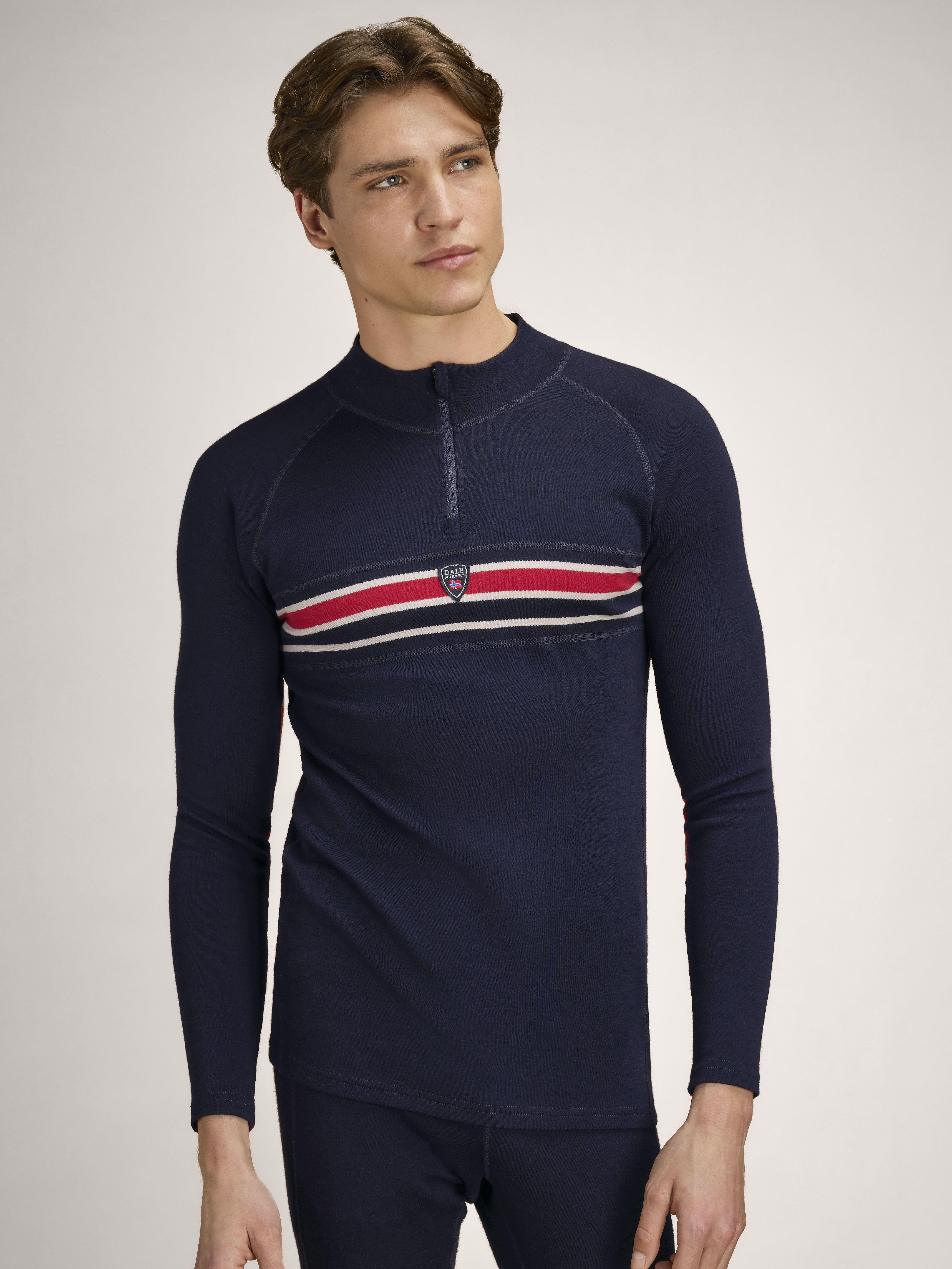 Aksla Baselayer Crew neck Navy