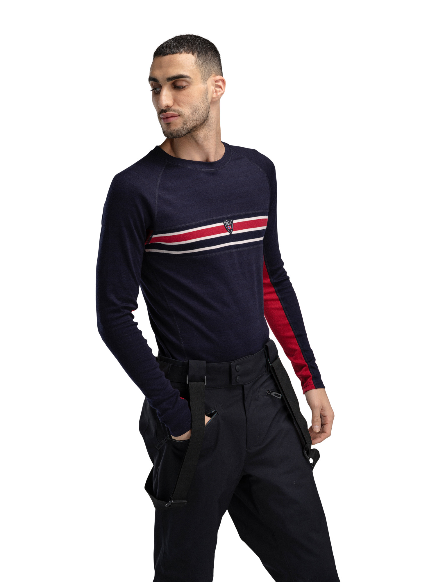 Aksla Baselayer Crew neck Navy