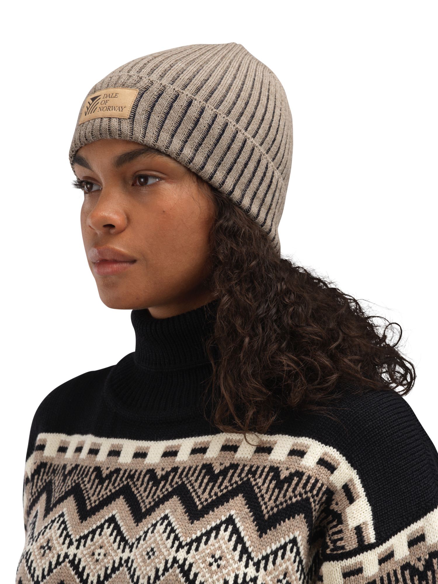 Alvøy lue - norsk ull Beige