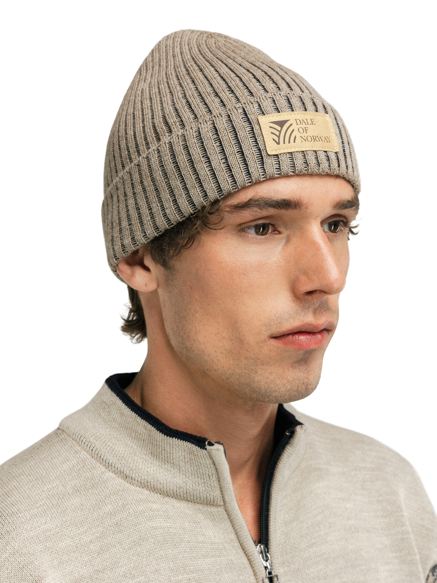 Alvøy lue - norsk ull Beige