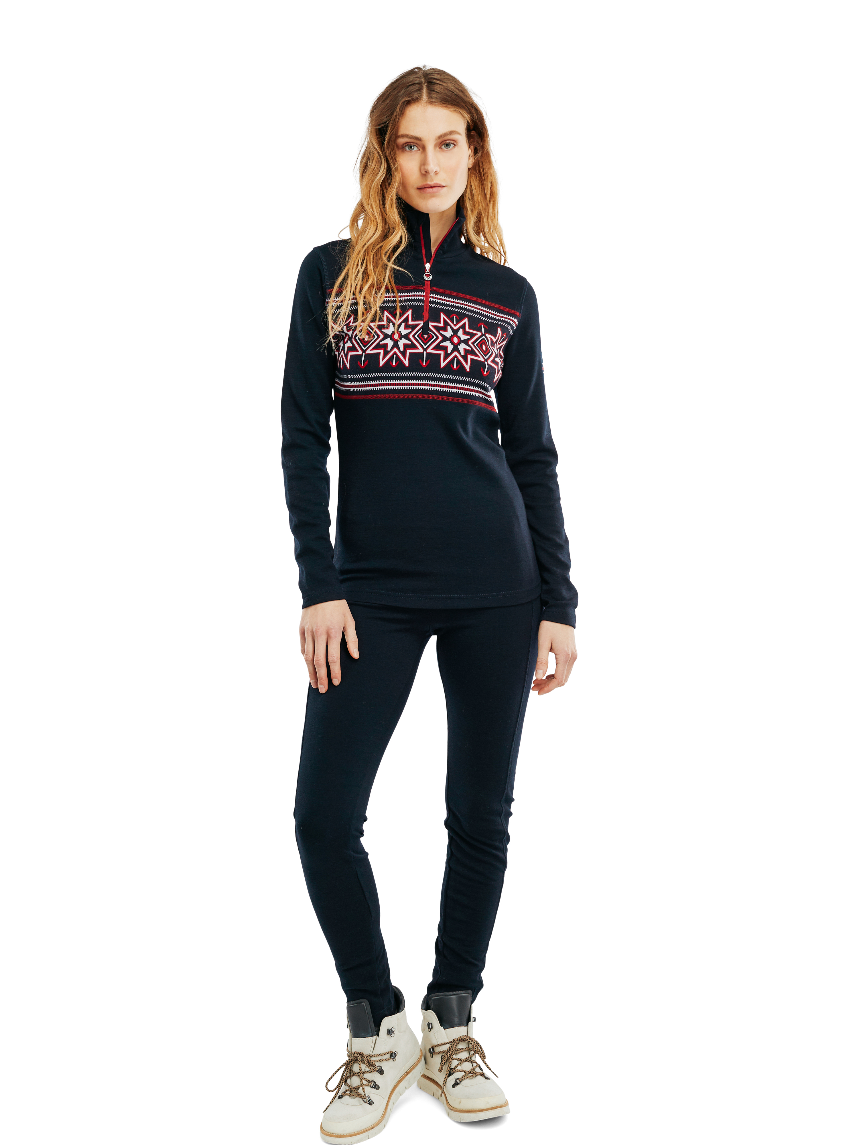 Tindefjell merino ull-leggings  Mørk blå