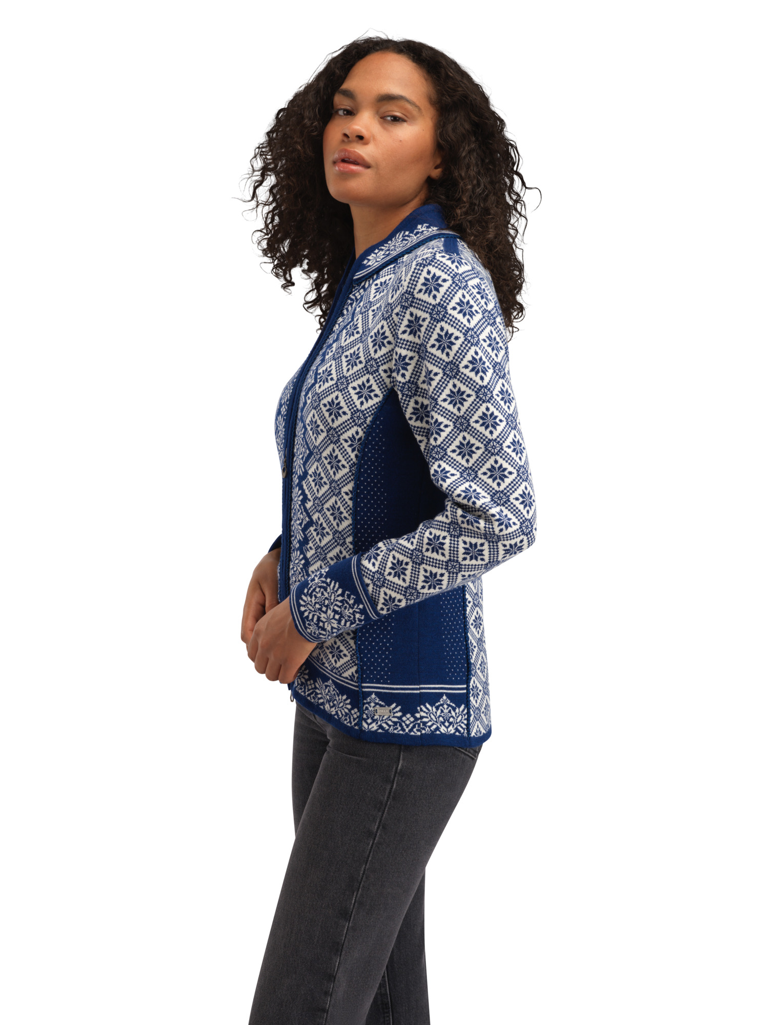 Christiania ulljakke - merino Blå