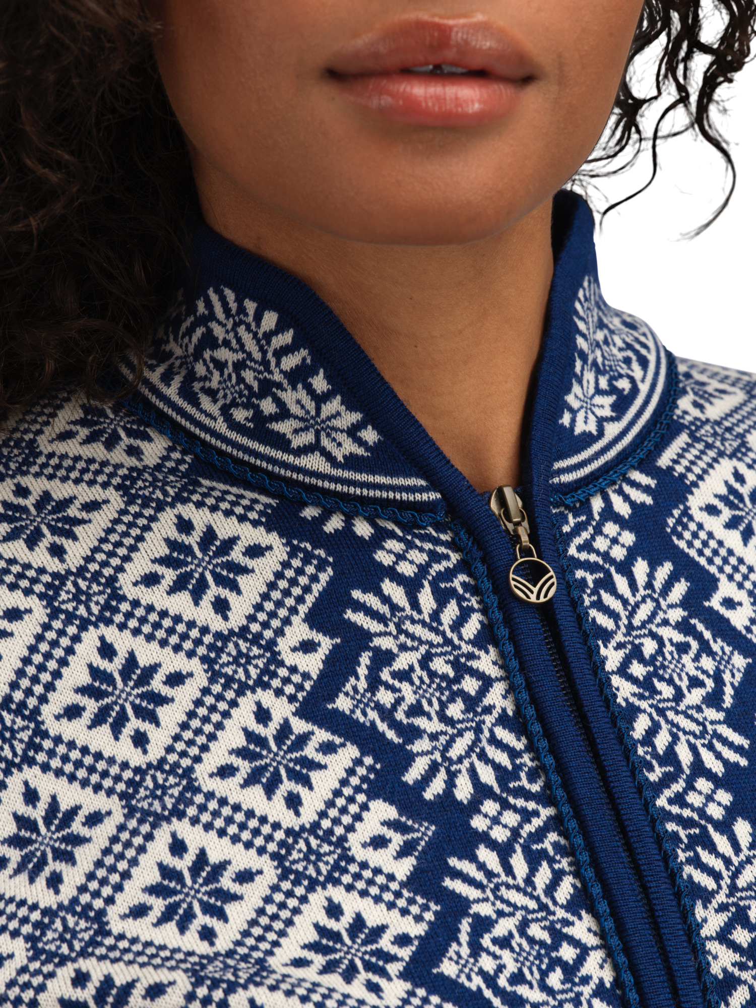 Christiania ulljakke - merino Blå