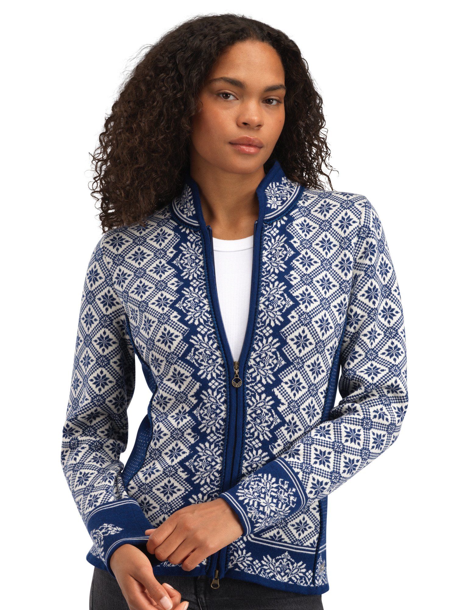 Christiania ulljakke - merino Blå