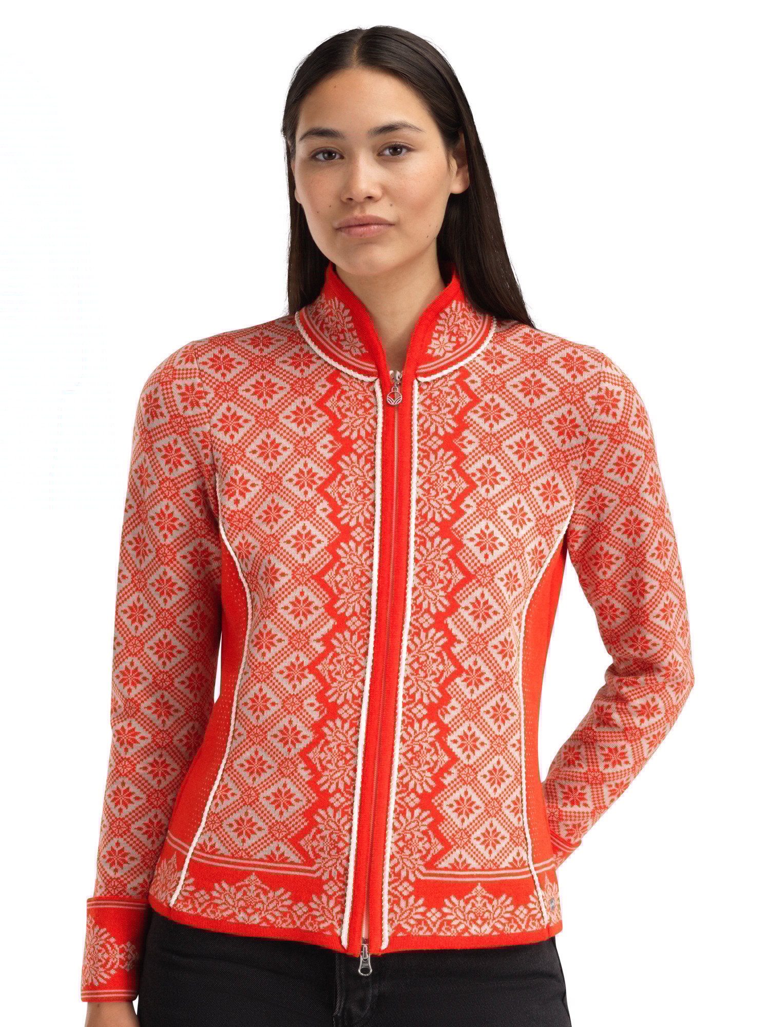 Christiania ulljakke - merino Rød