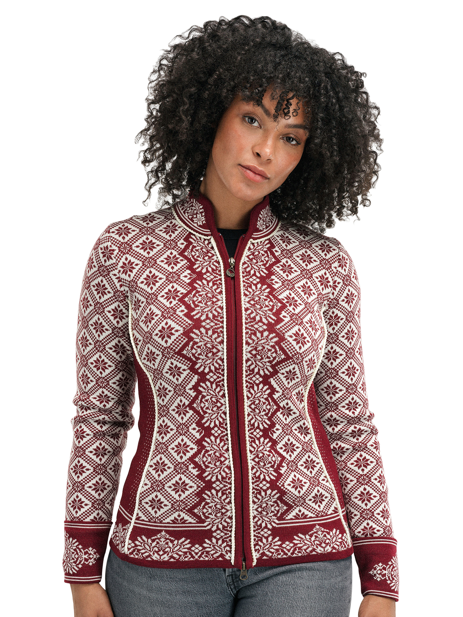 Christiania ulljakke - merino Rød