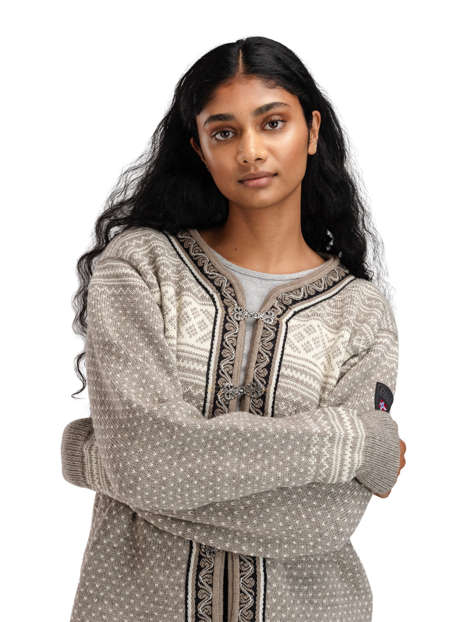 Setesdal lusekofte - norsk ull Naturlig Offwhite / Beige