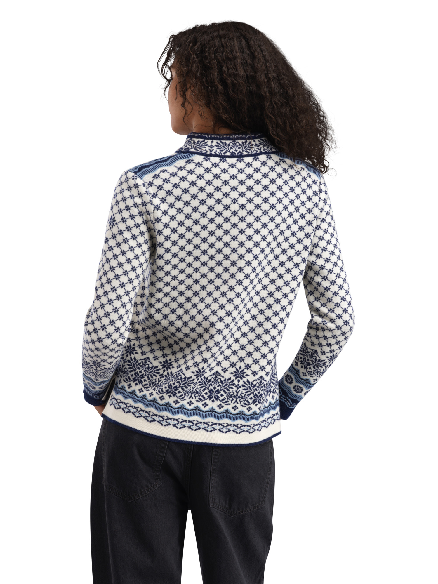 Solfrid ulljakke - merino	 Blå