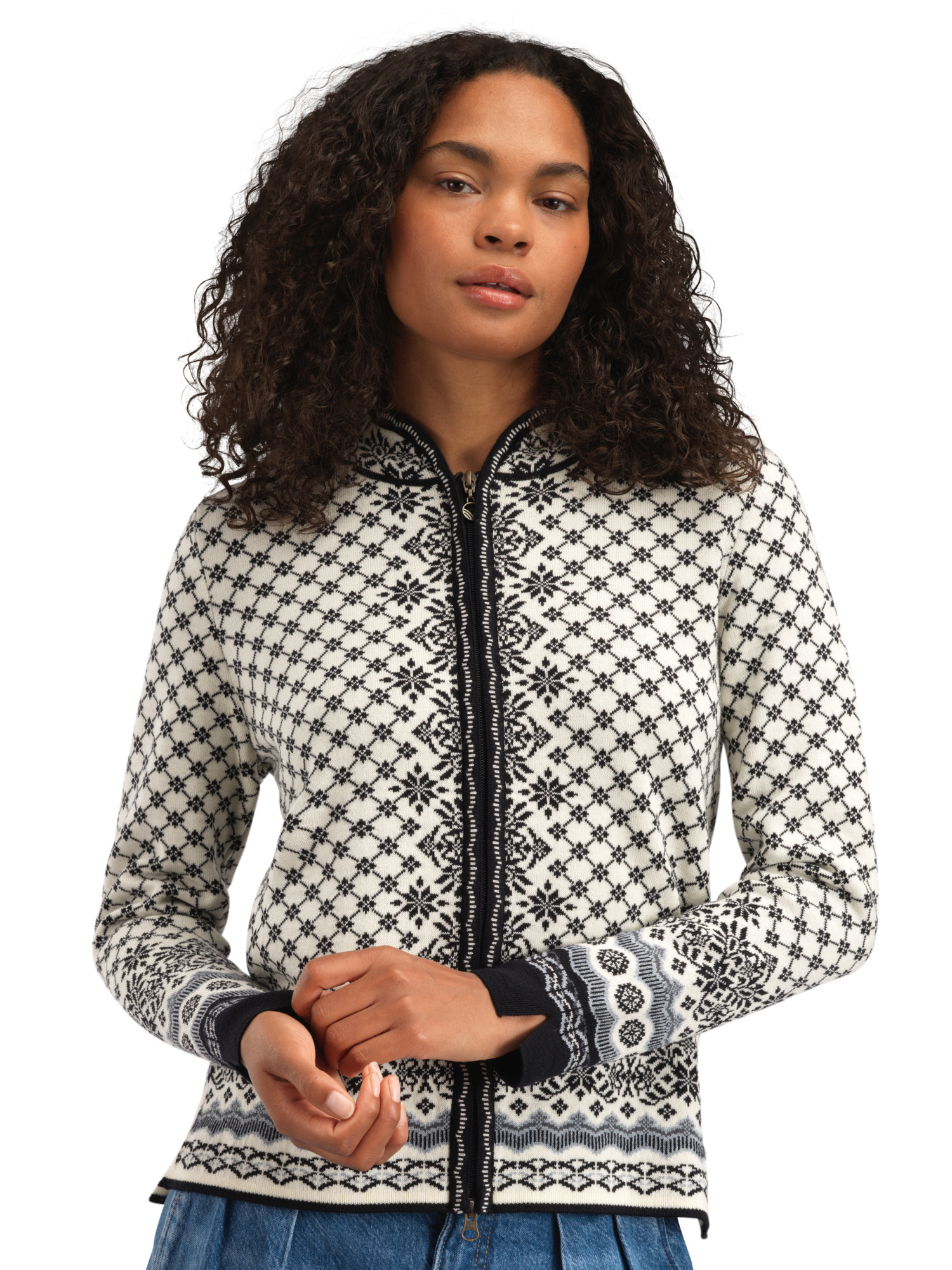 Solfrid ulljakke - merino	 Sort