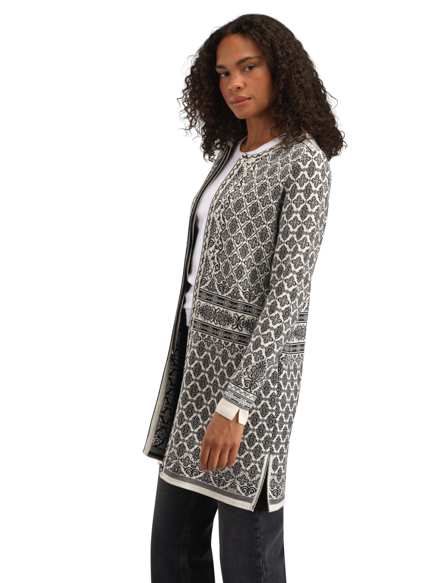 Ingeborg ulljakke - merino Svart