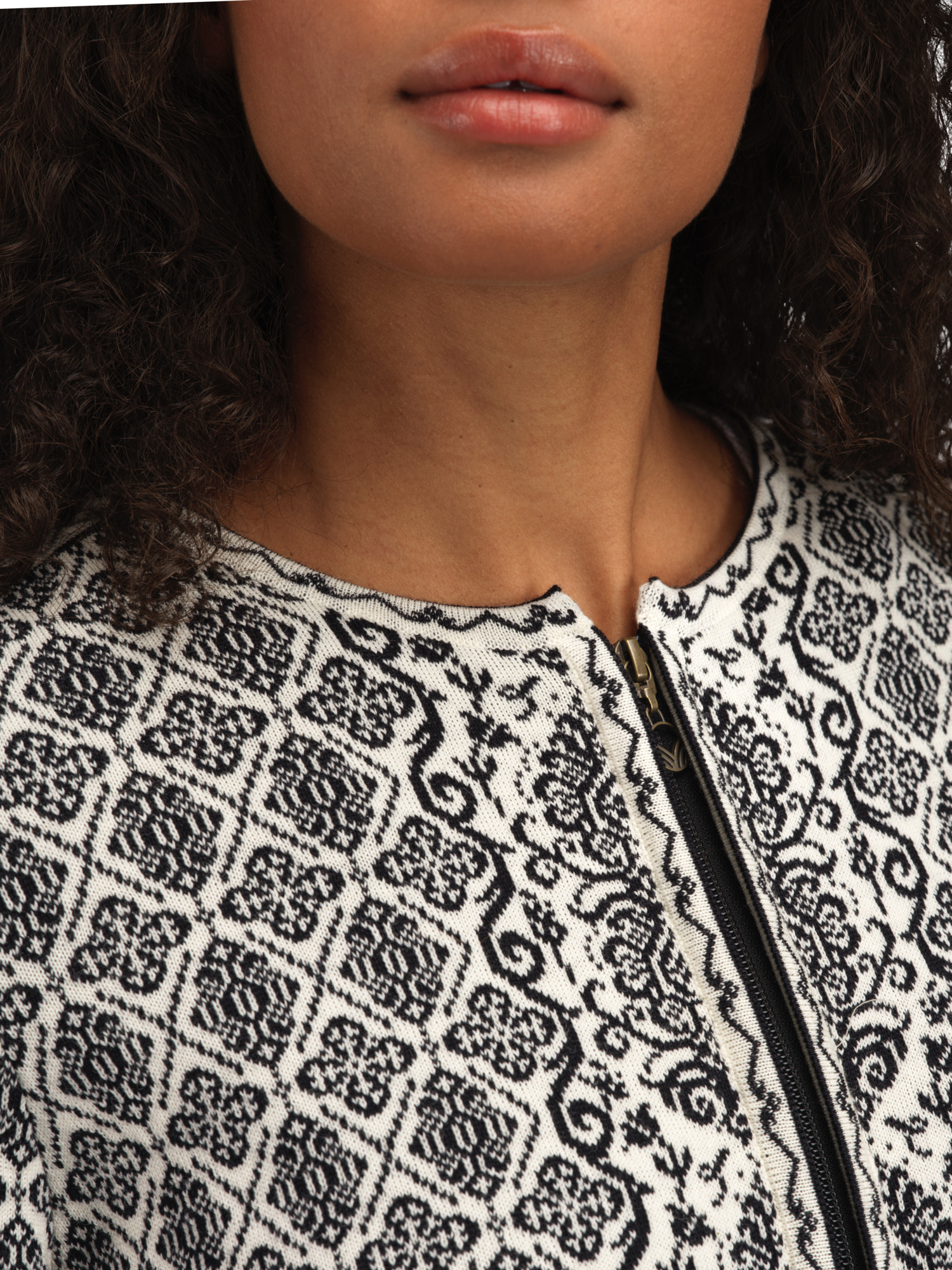 Ingeborg ulljakke - merino Svart