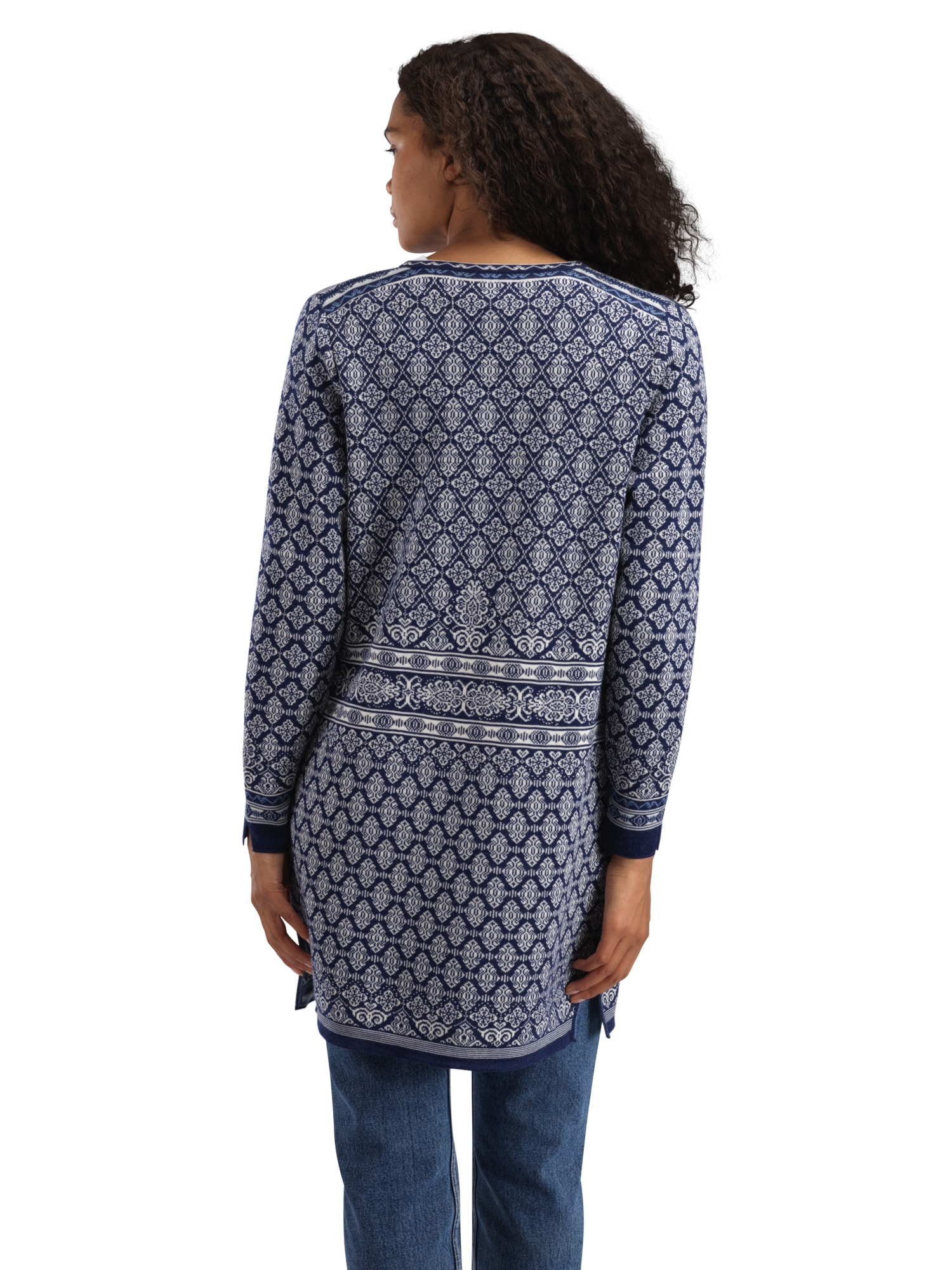 Ingeborg ulljakke - merino Mørk blå