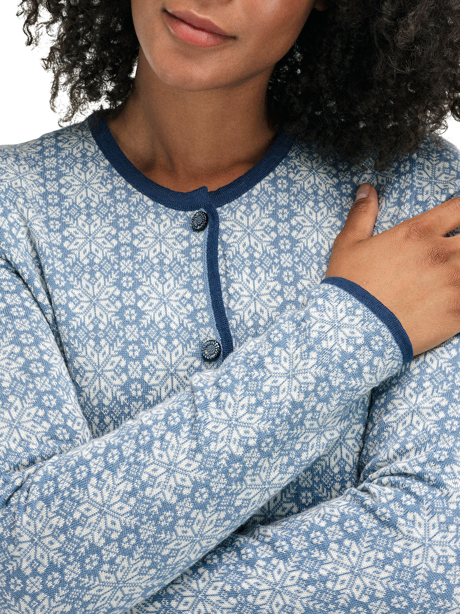 Othelie ulljakke - merino Blå