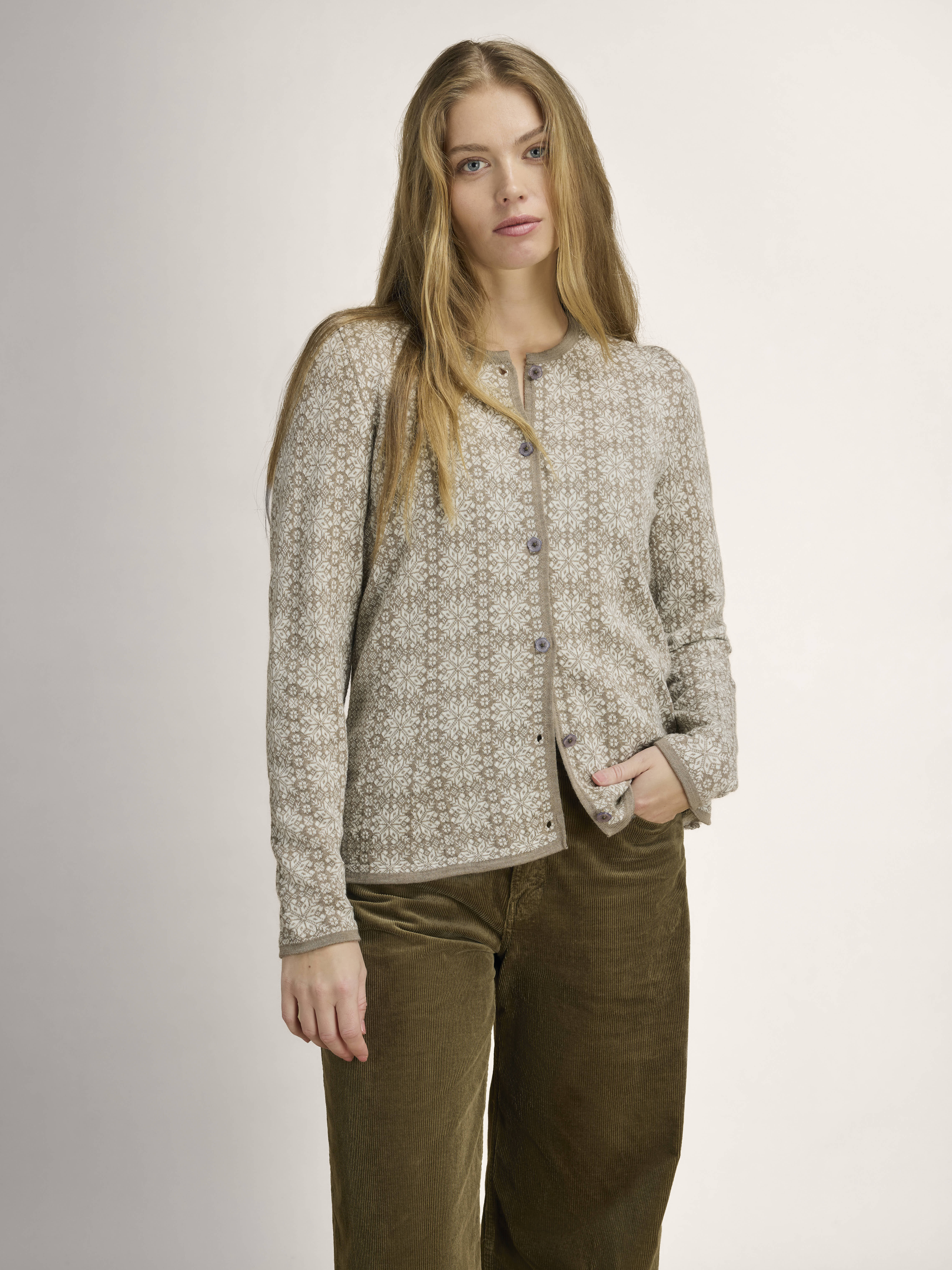 Othelie ulljakke - merino Brun