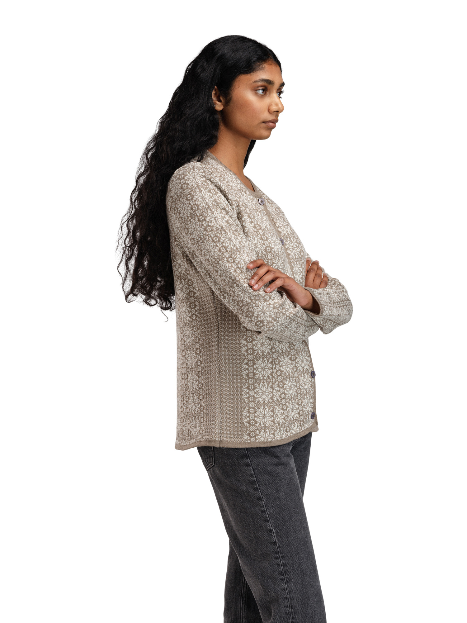 Othelie ulljakke - merino Brun