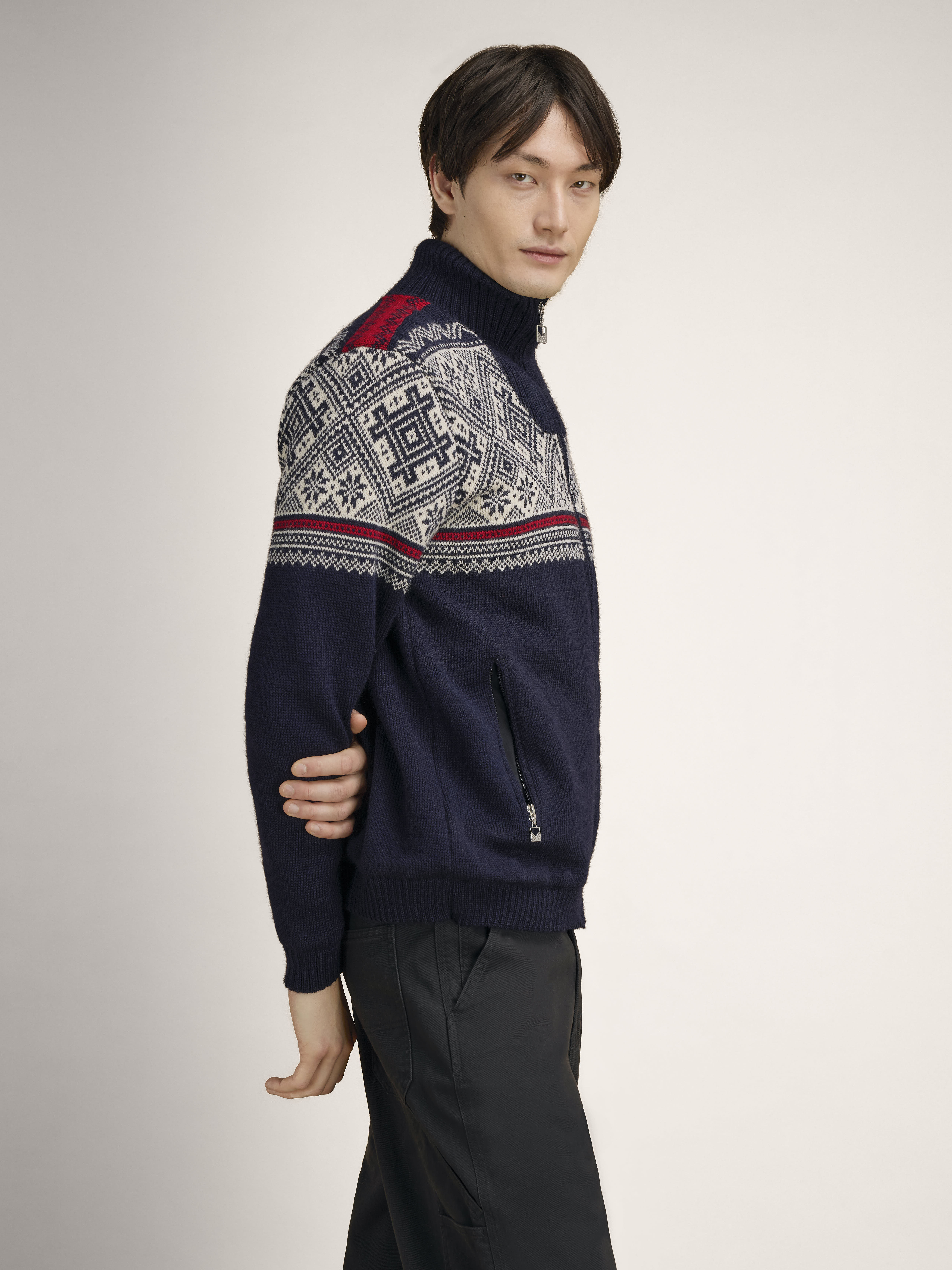 Hardanger ulljakke - vindstopper Navy