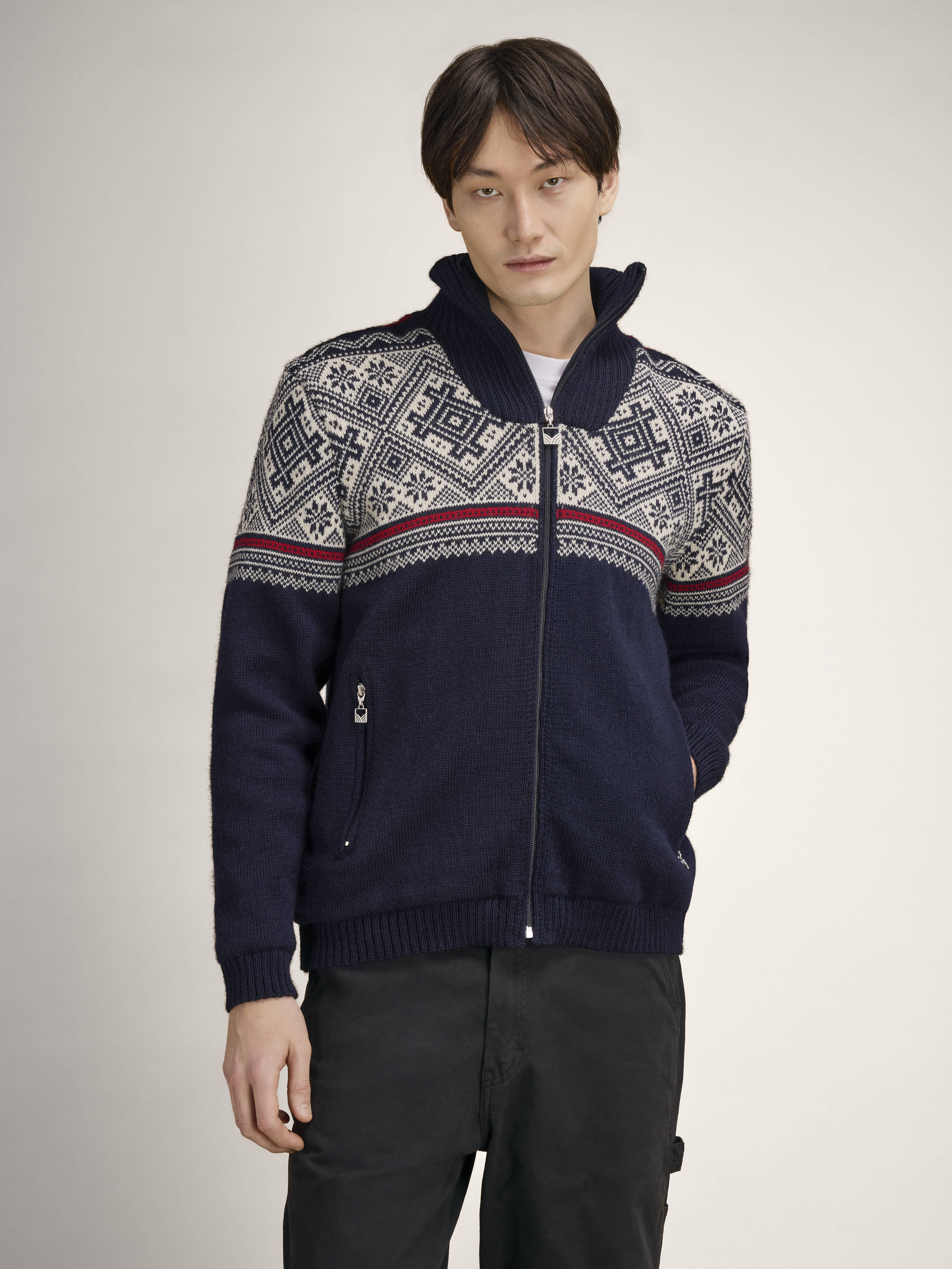 Hardanger ulljakke - vindstopper Navy