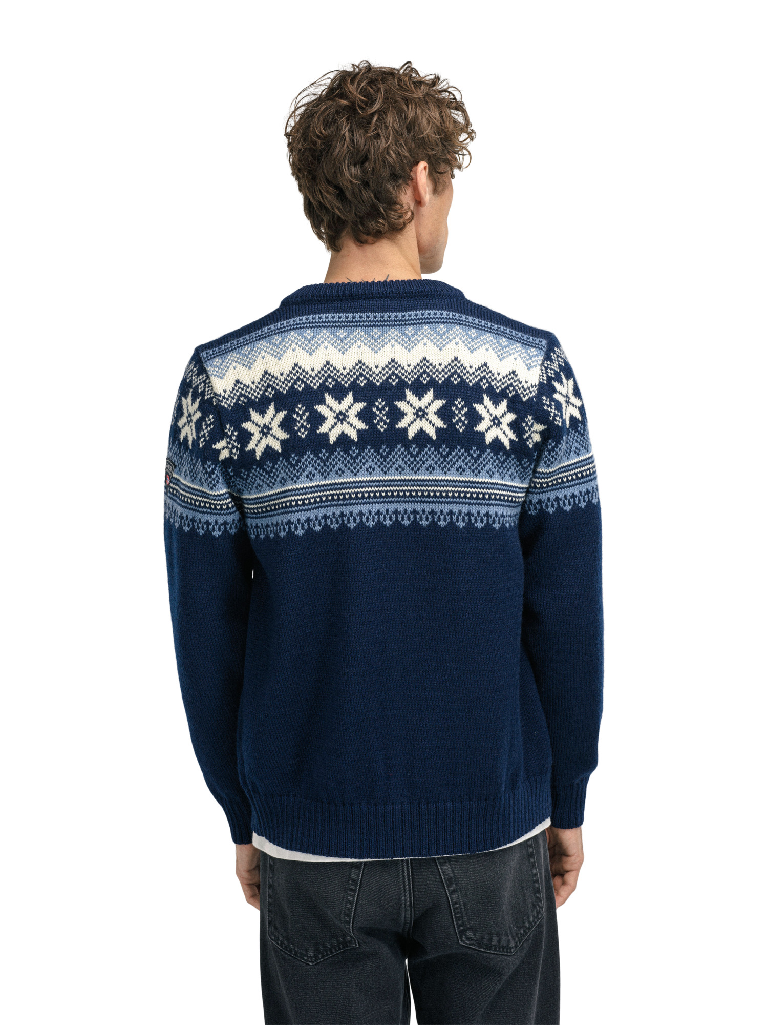 Veafjord ulljakke - norsk ull Blå