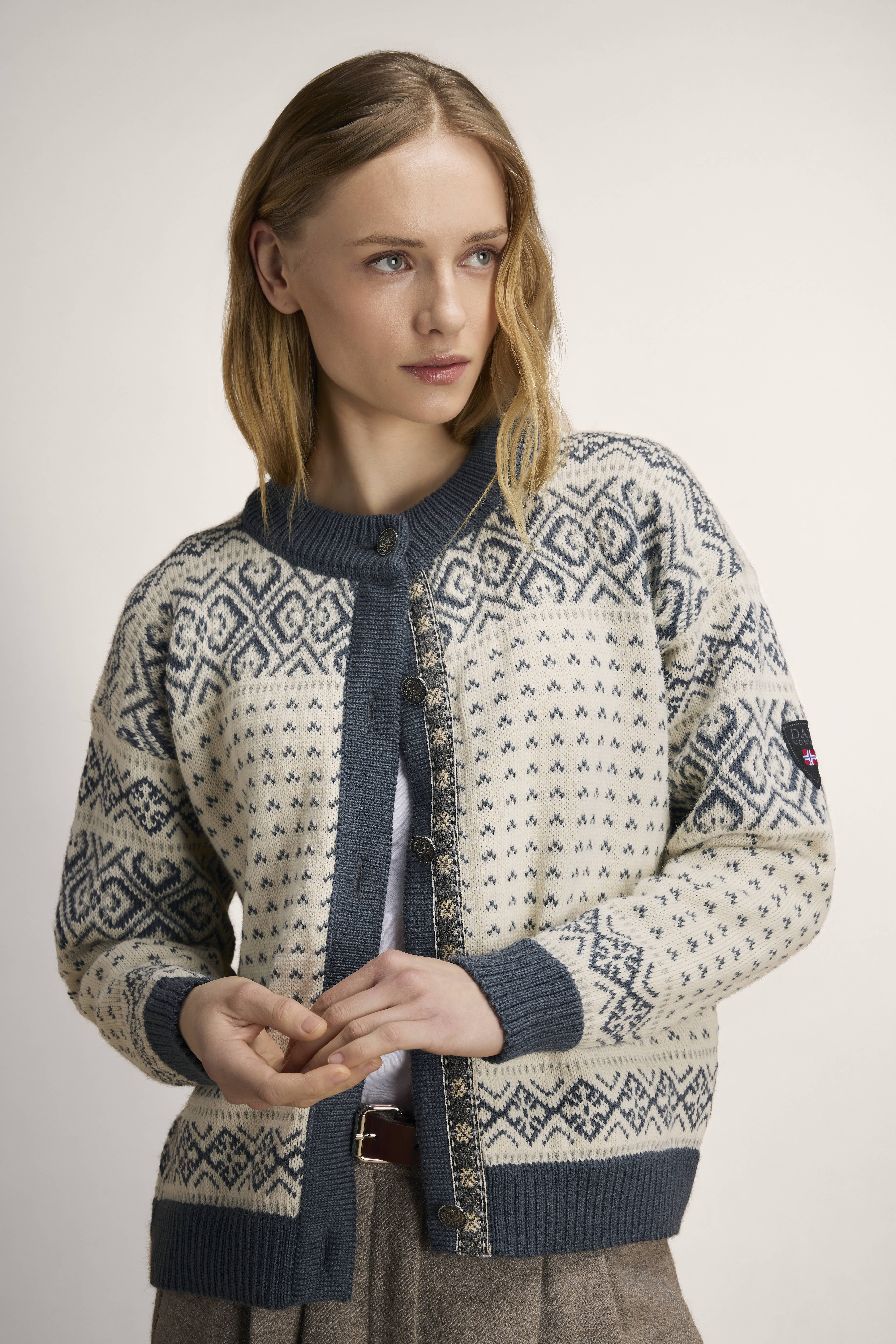 Hannah ullcardigan  Hvit