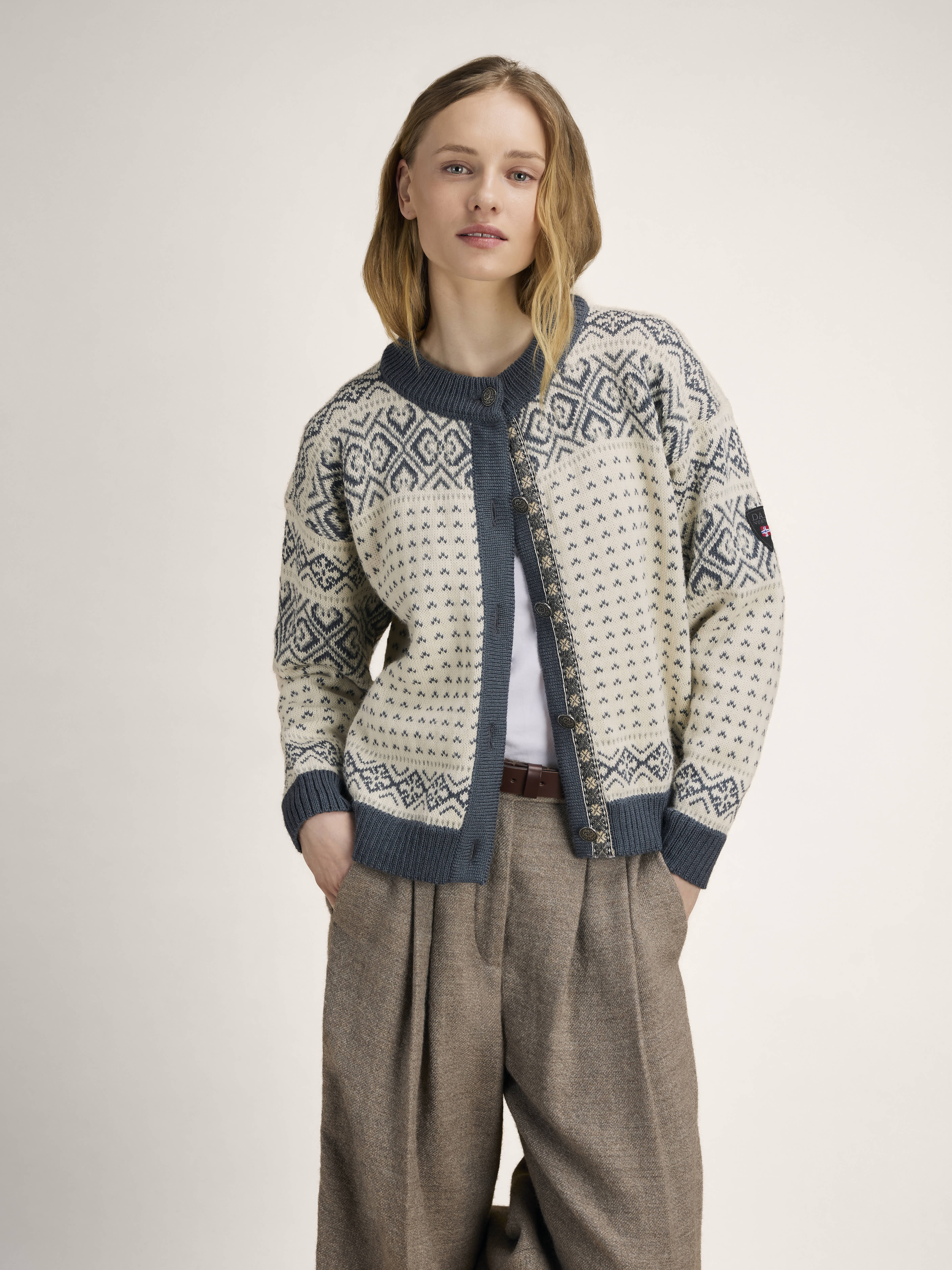 Hannah ullcardigan  Hvit