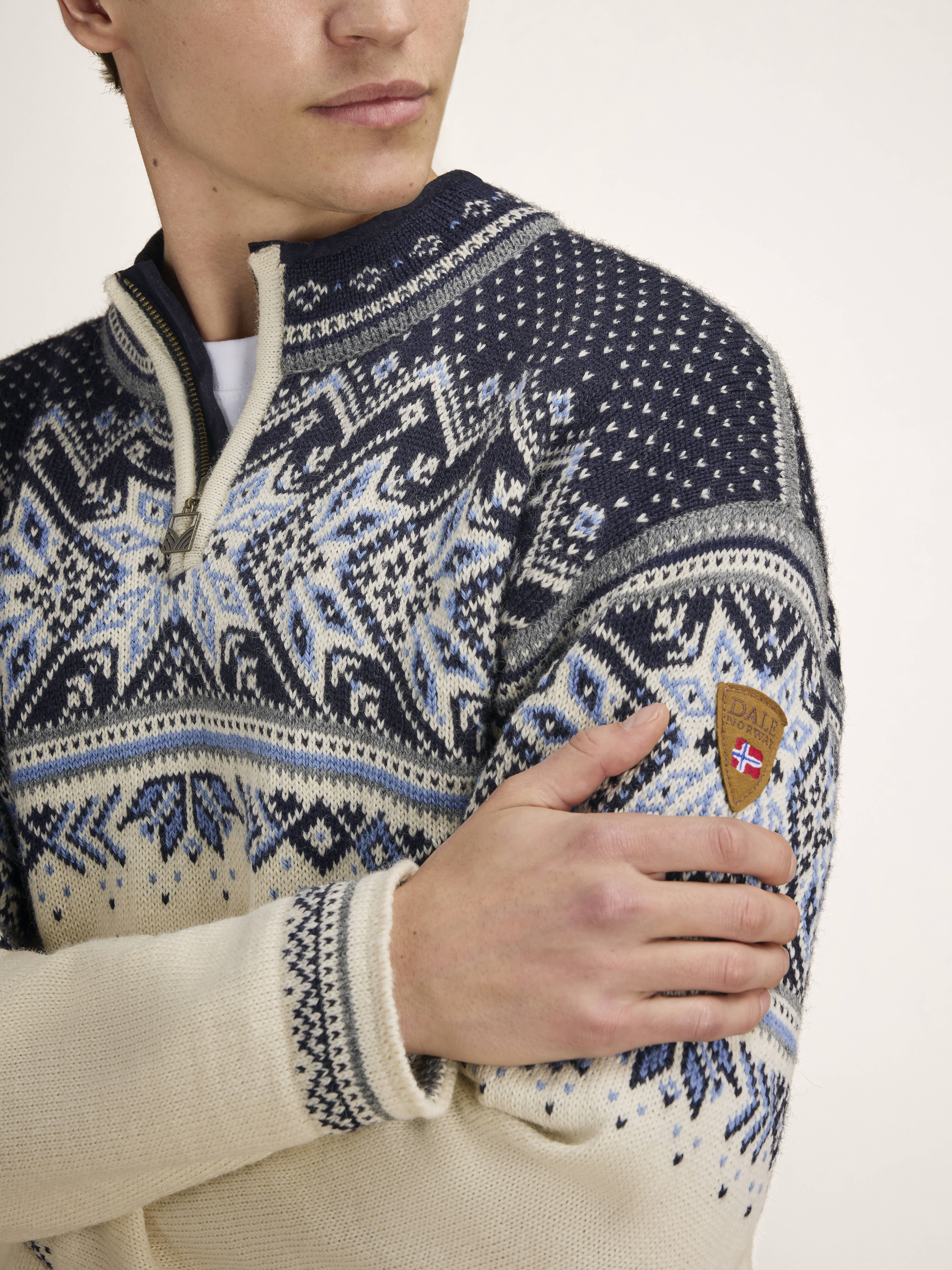 Vail ullgenser - norsk ull Offwhite