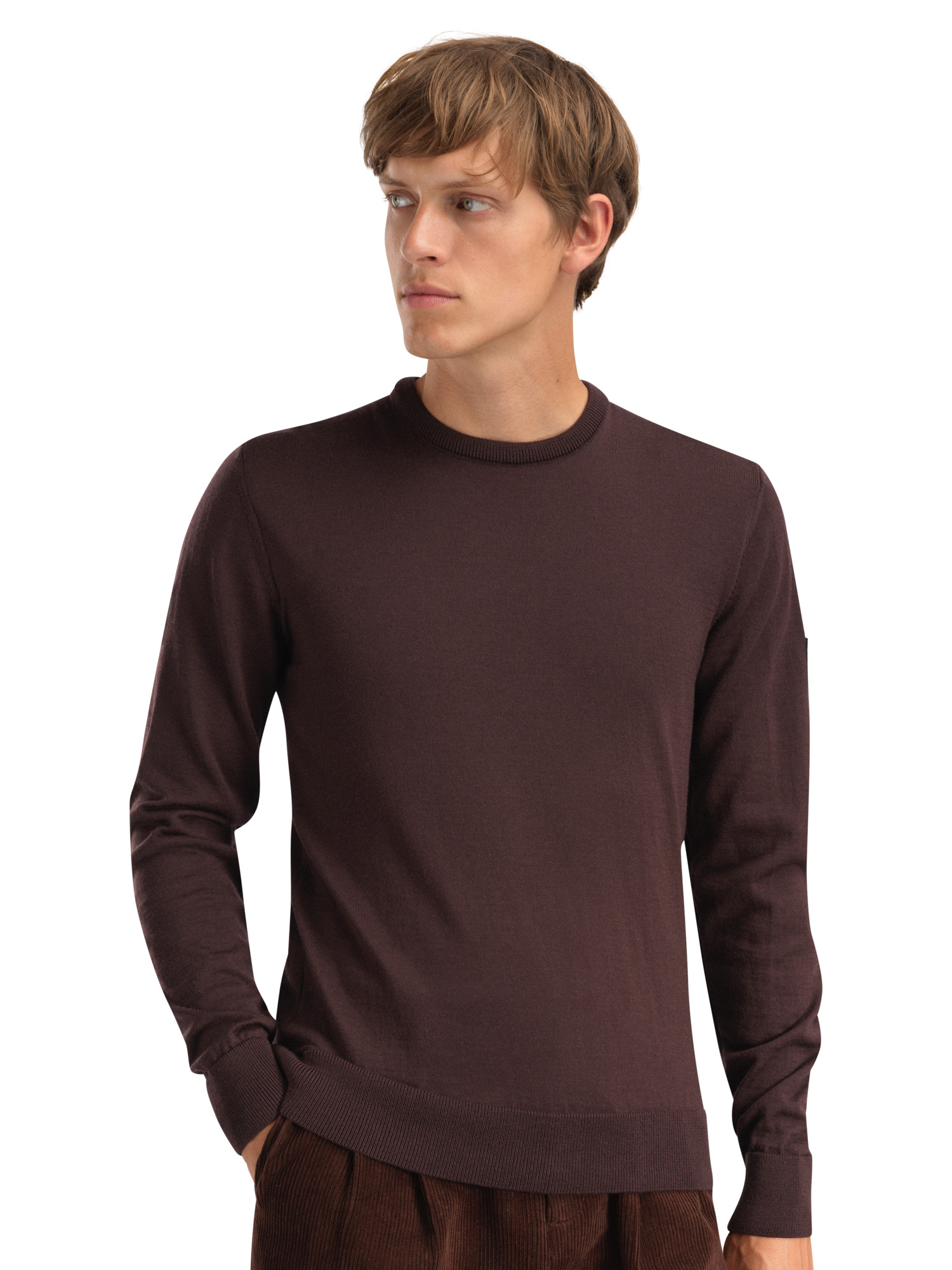 Magnus ullgenser - merino ull Aubergine