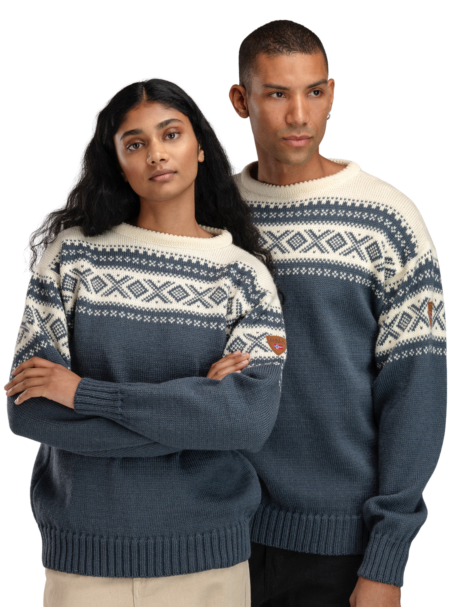 Cortina 1956 genser - norsk ull Blå