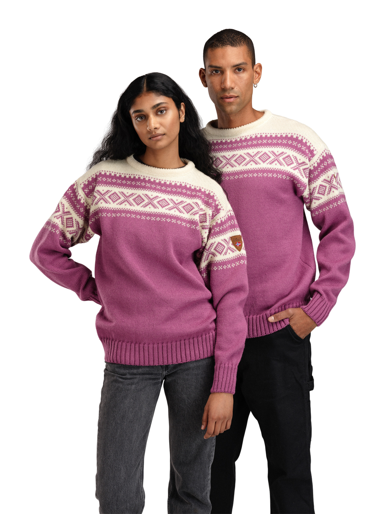 Cortina 1956 genser - norsk ull Rosa