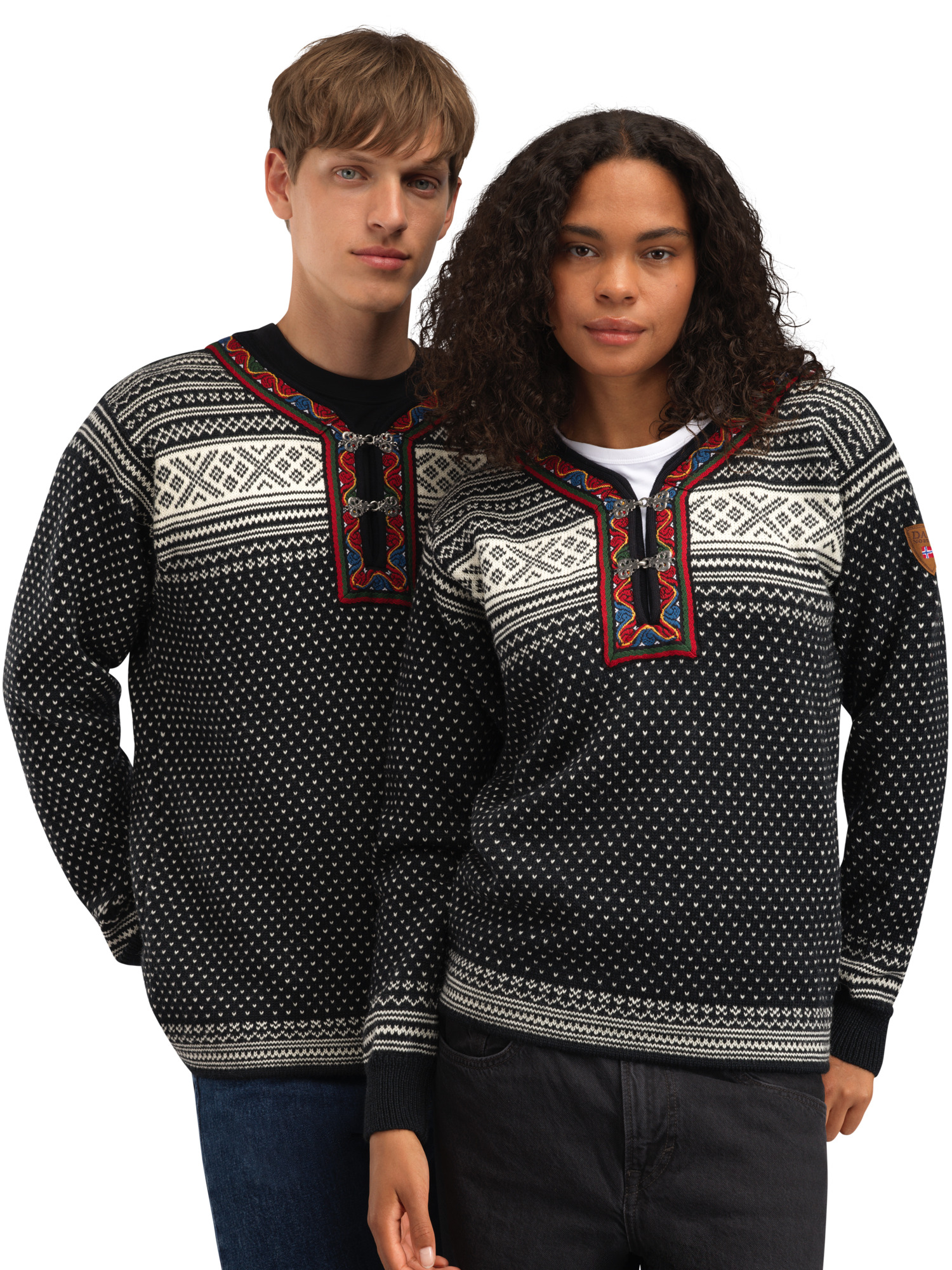 Setesdal genser - norsk ull Sort