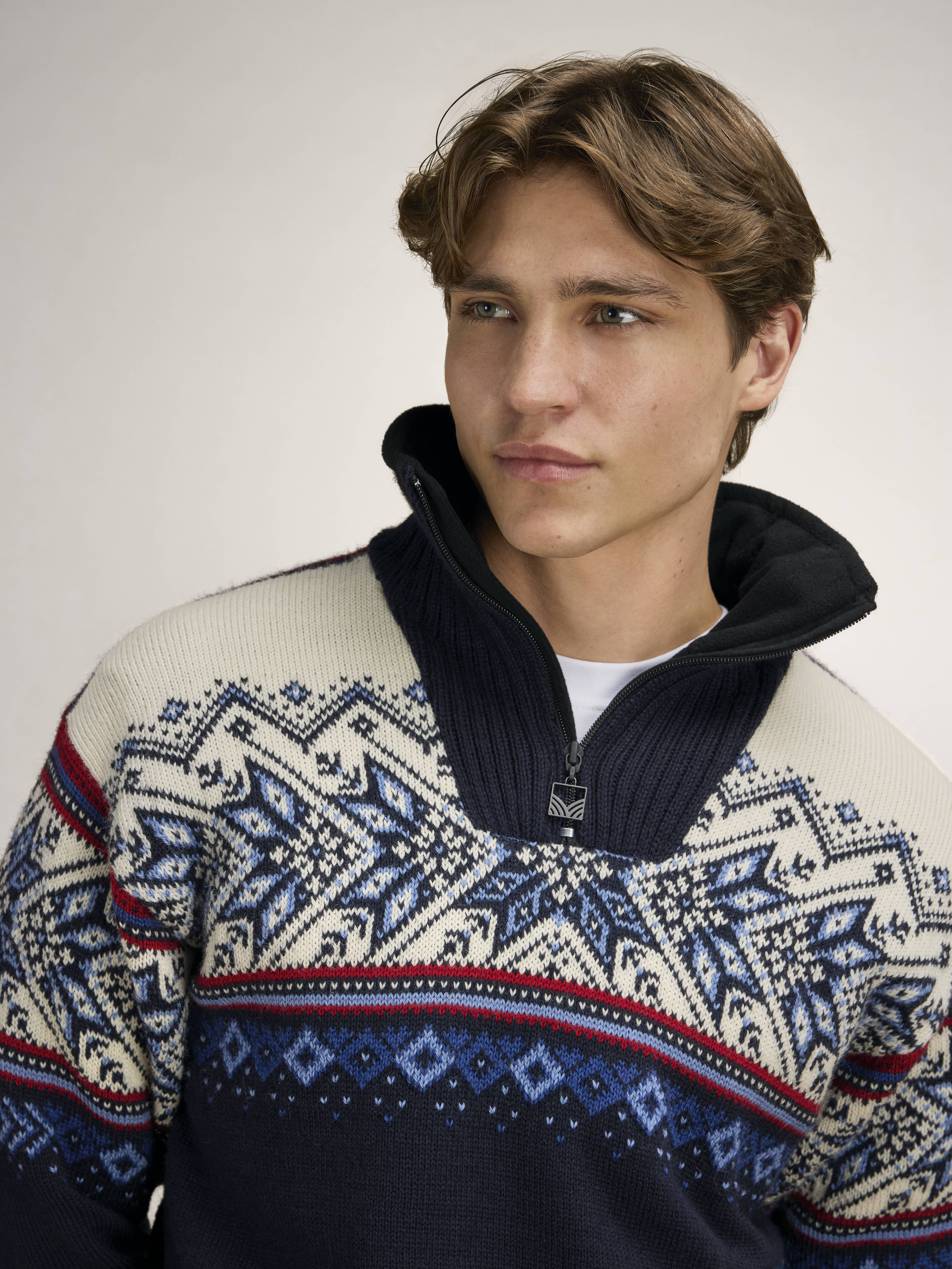 Vail ullgenser - vindstopper anorak Navy