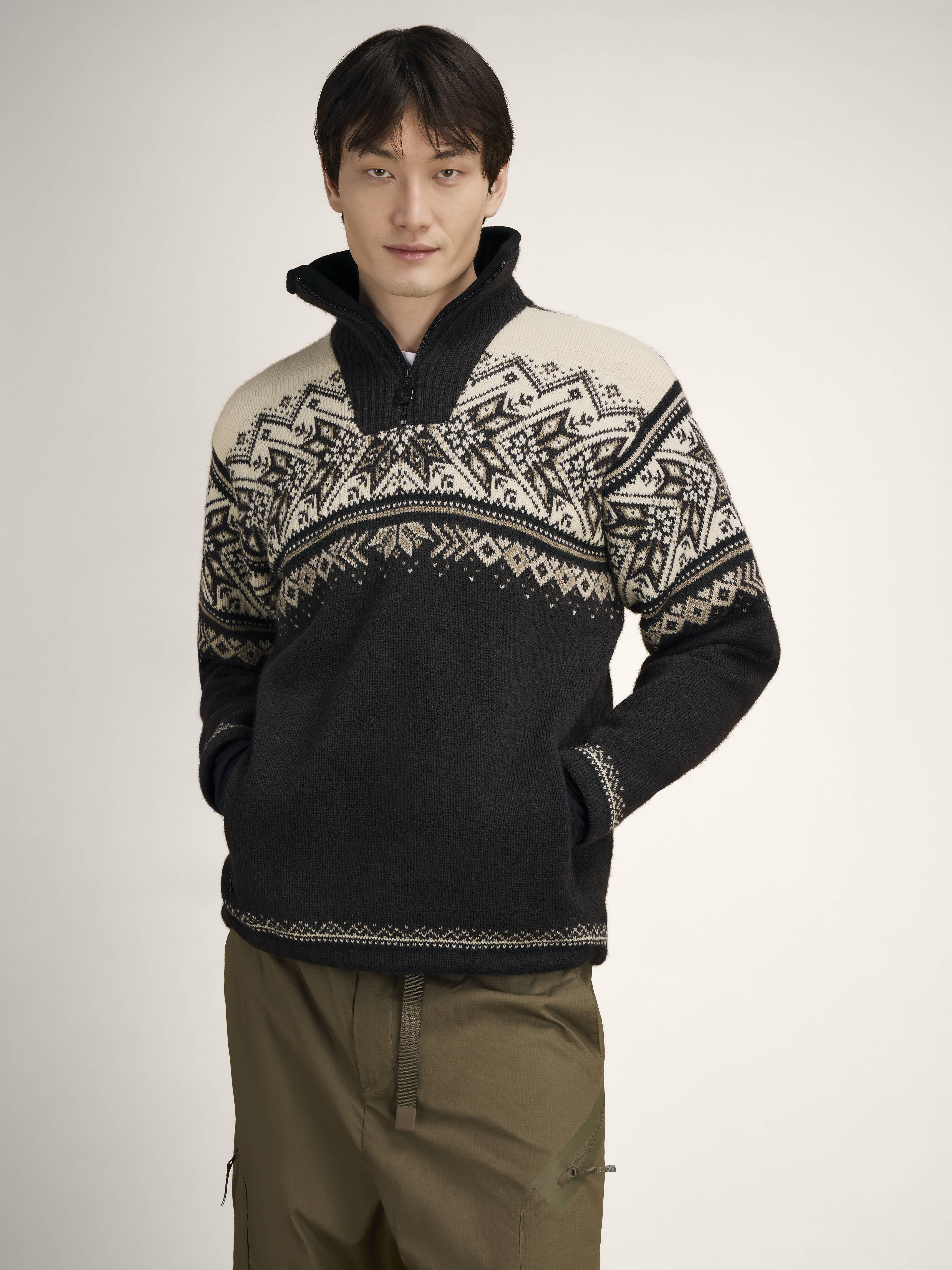 Vail ullgenser - vindstopper anorak Brun