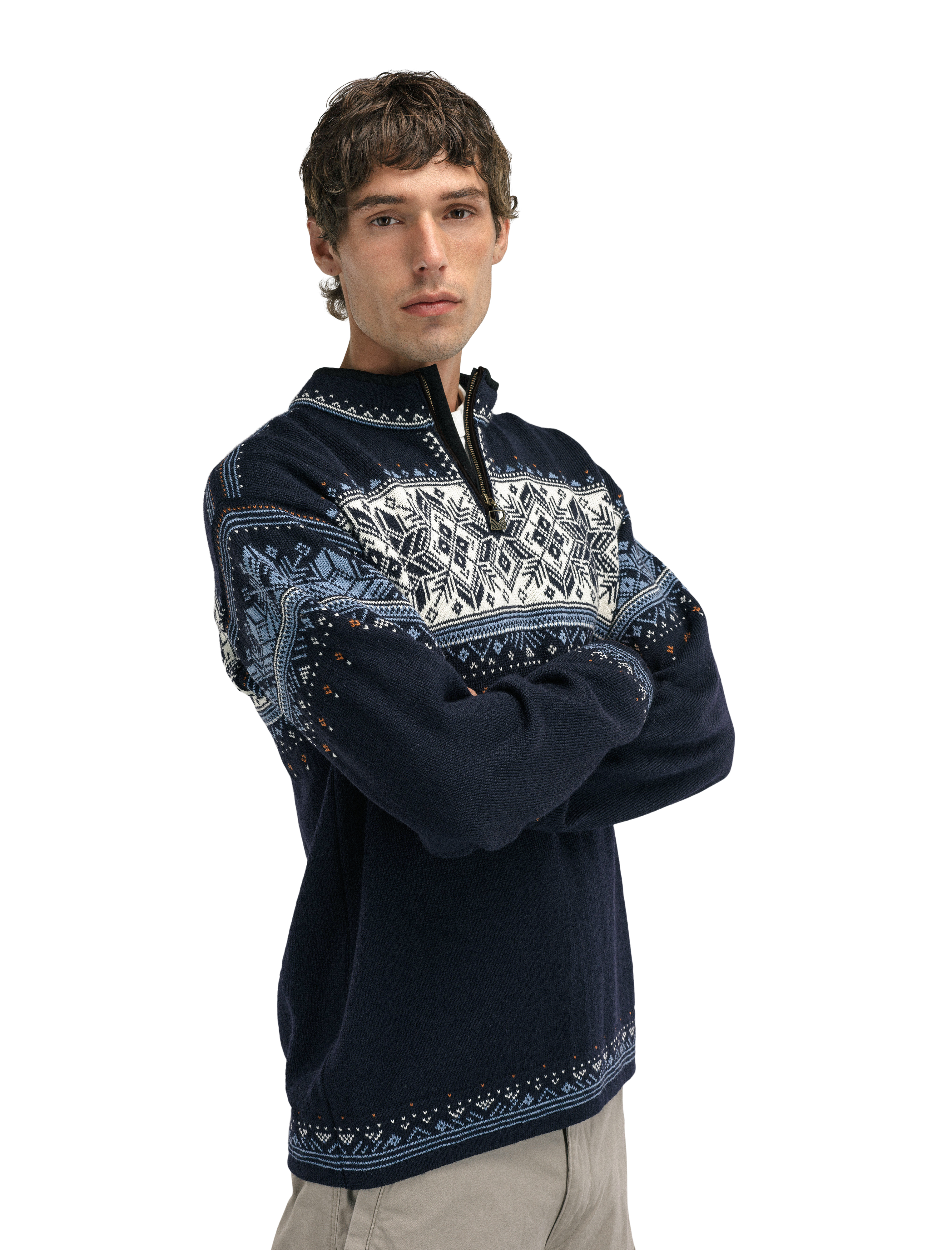 Blyfjell ullgenser unisex Navy