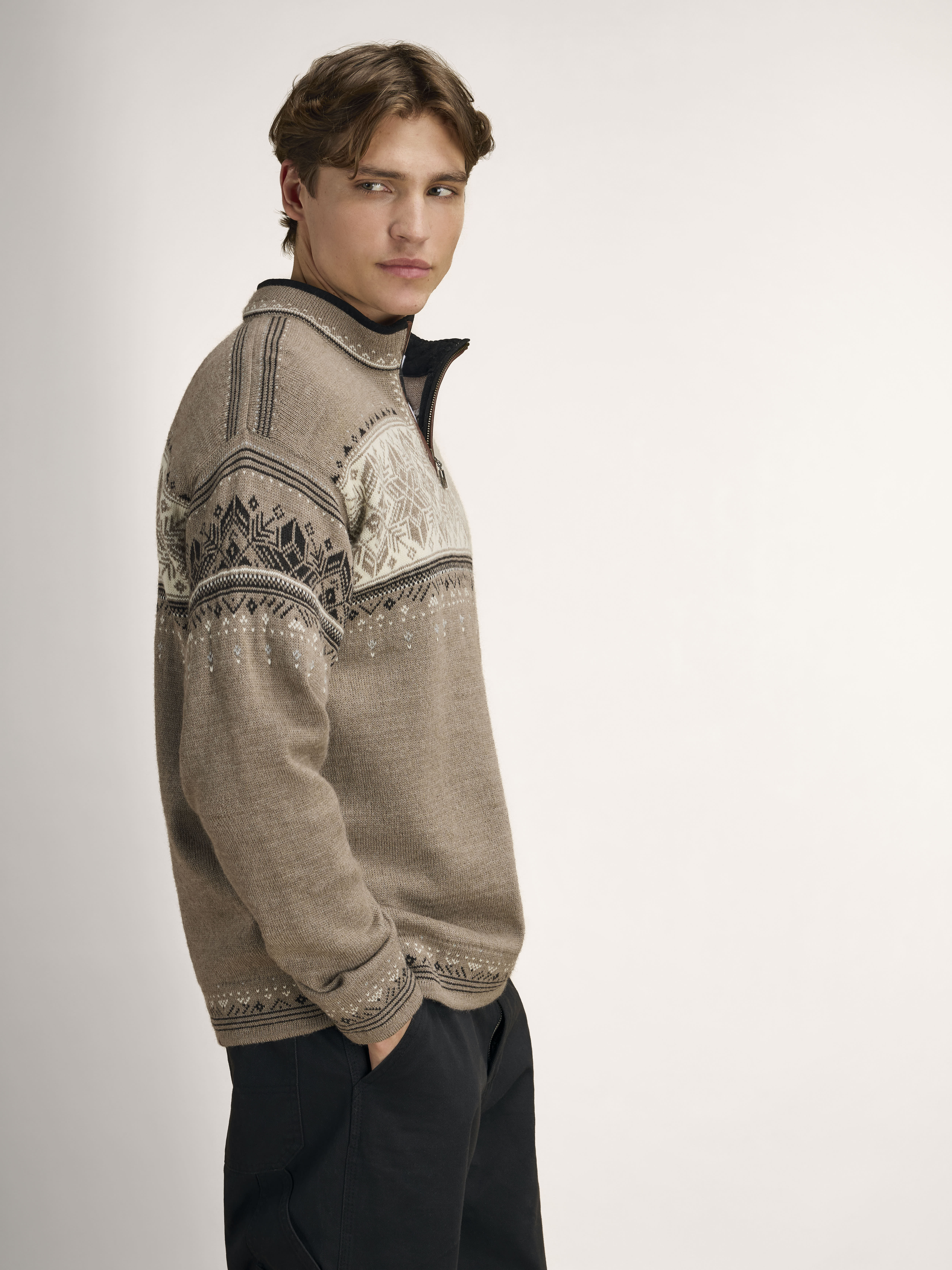 Blyfjell ullgenser unisex Brun
