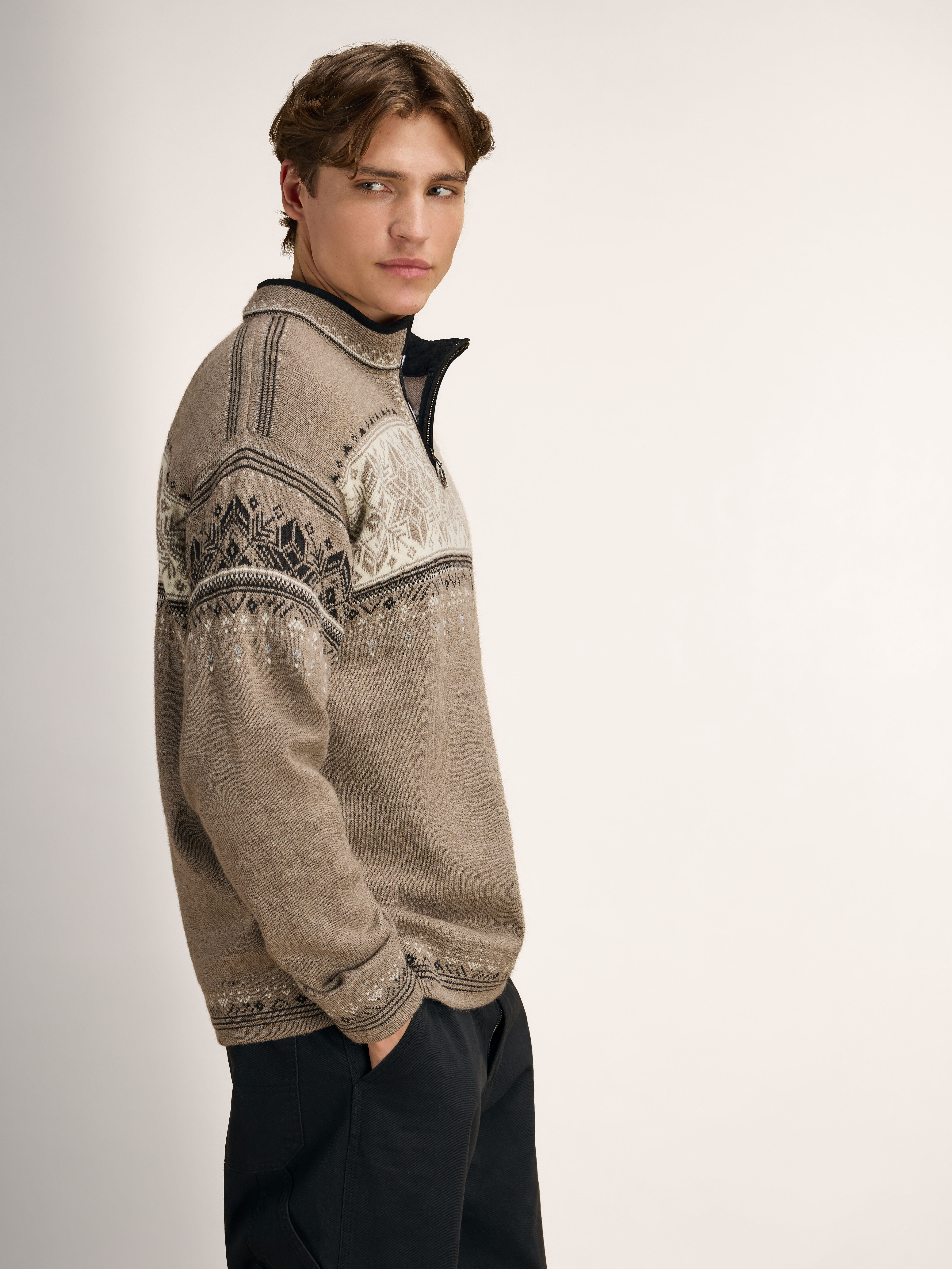 Blyfjell ullgenser unisex Brun