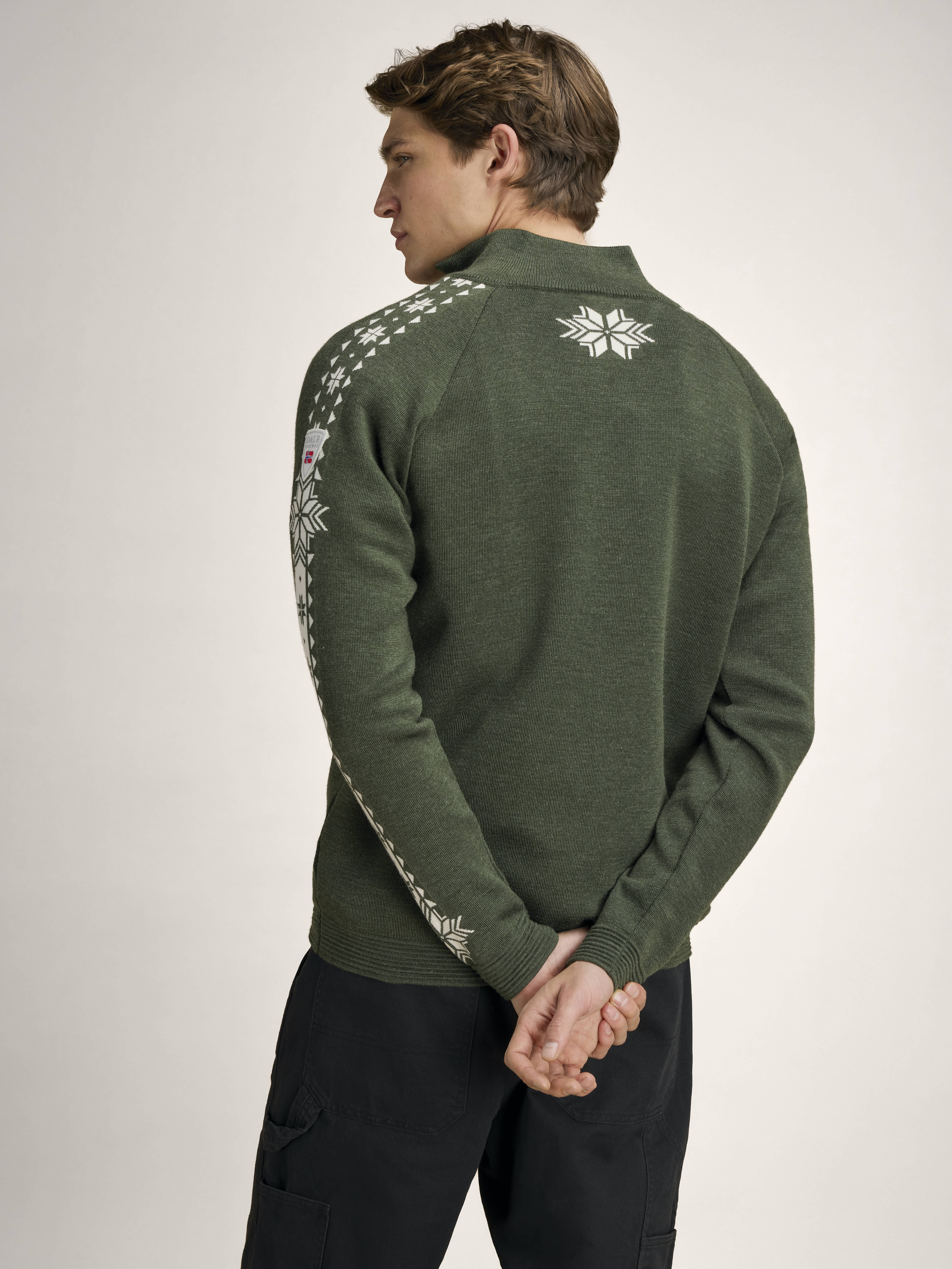 Geilo ullgenser - merino Mørk grønn