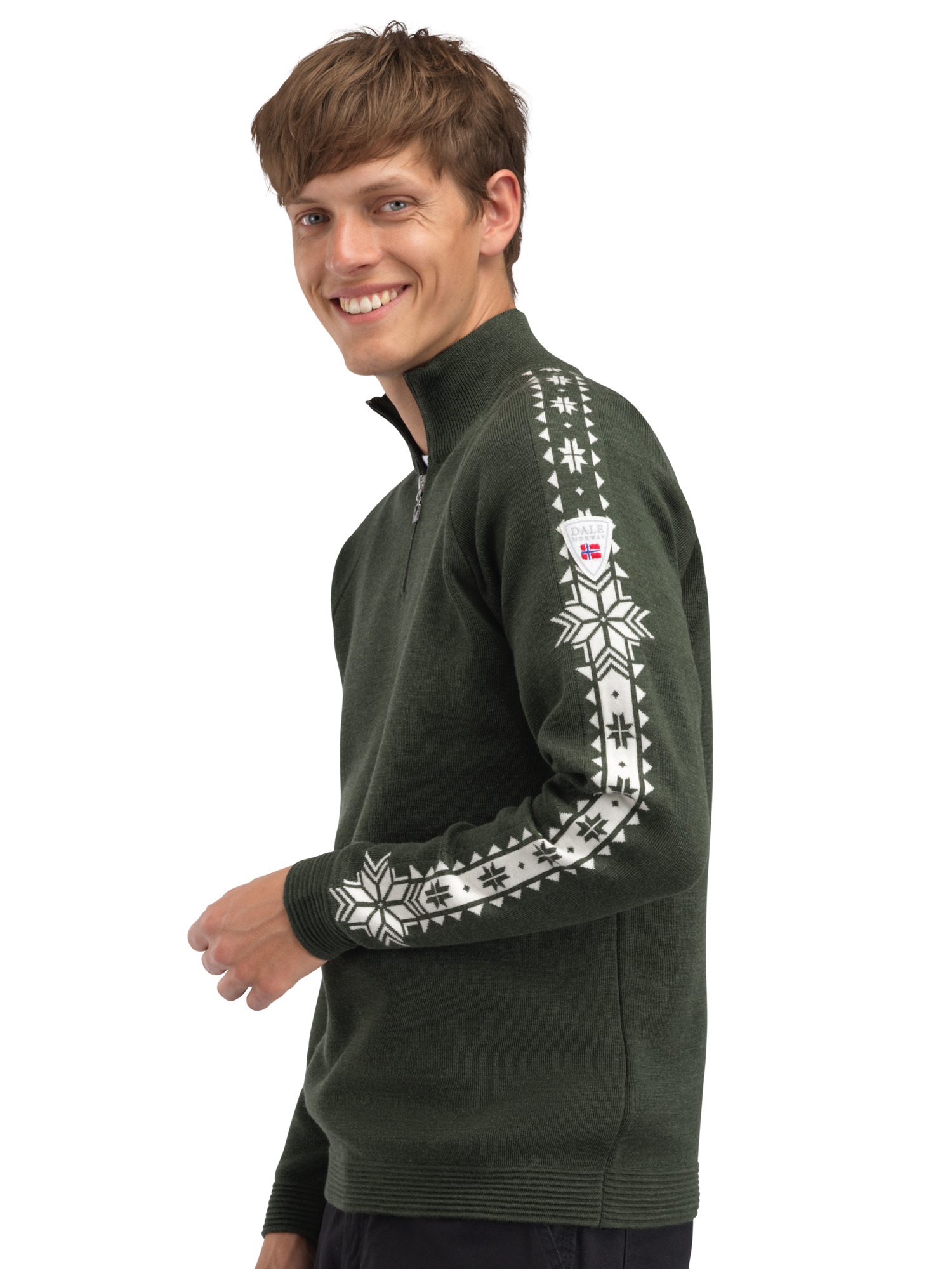 Geilo ullgenser - merino Mørk grønn