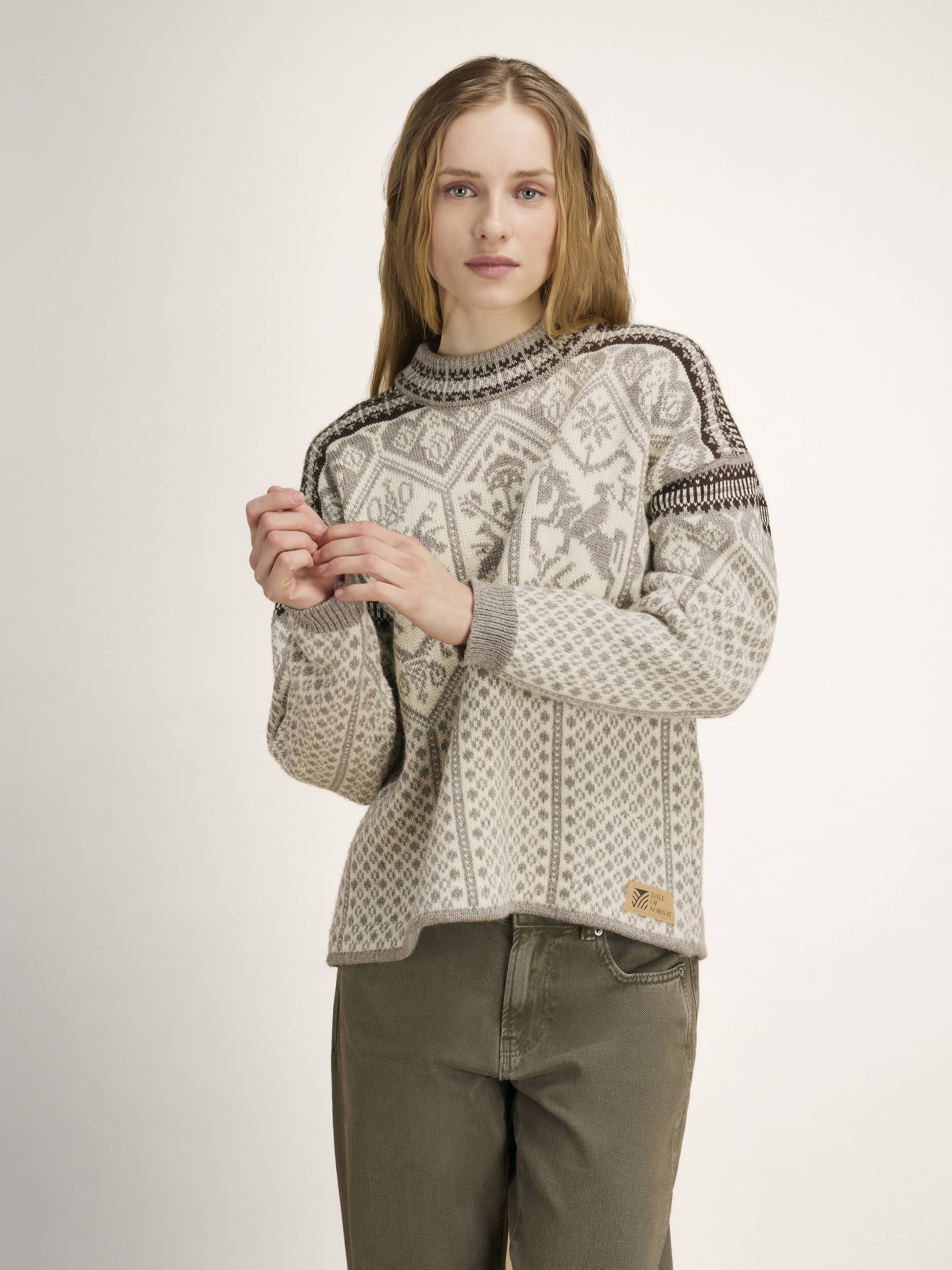 1994 Lillehammer ullgenser  Naturlig offwhite/beige