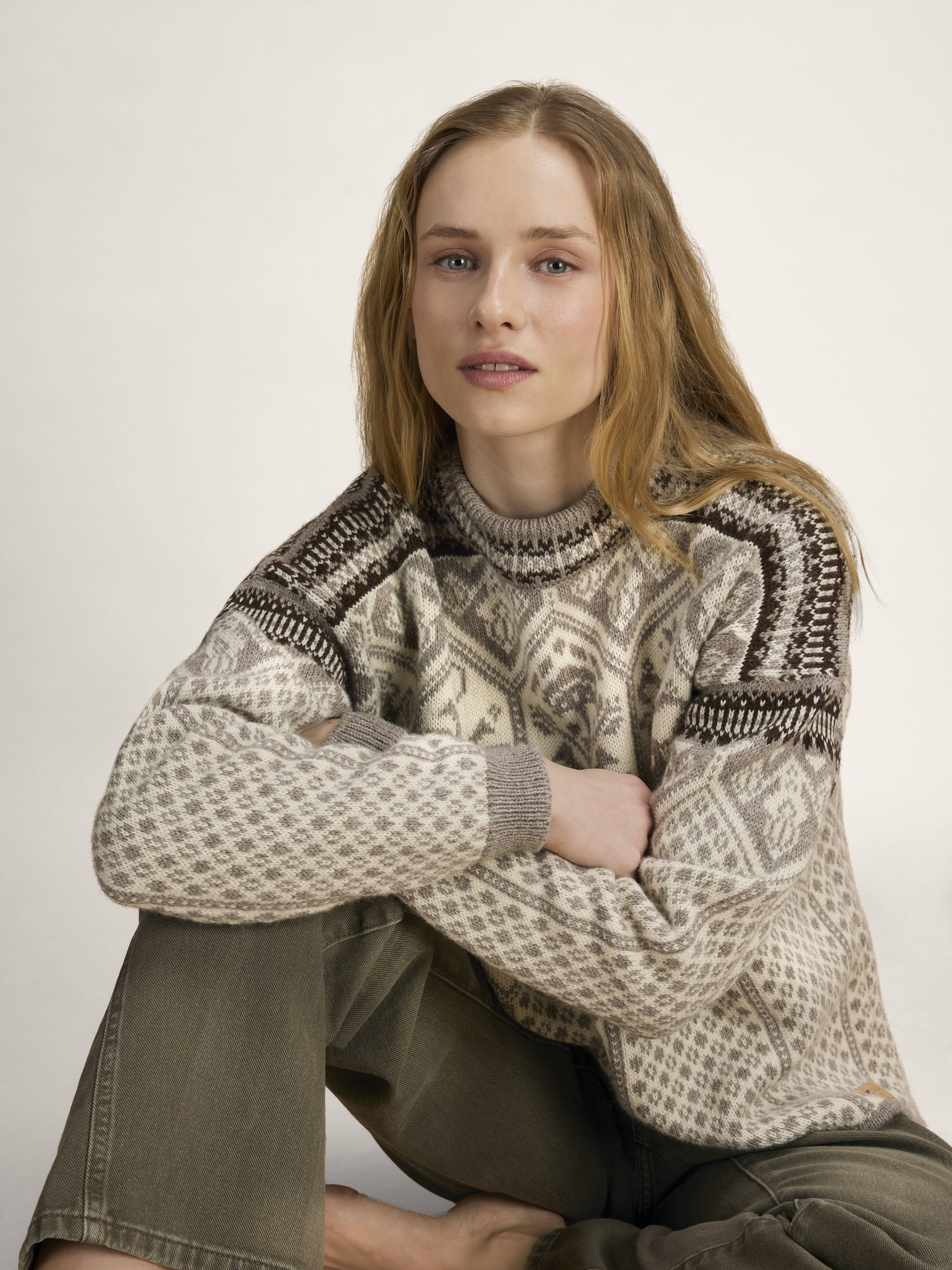 1994 Lillehammer ullgenser  Naturlig offwhite/beige