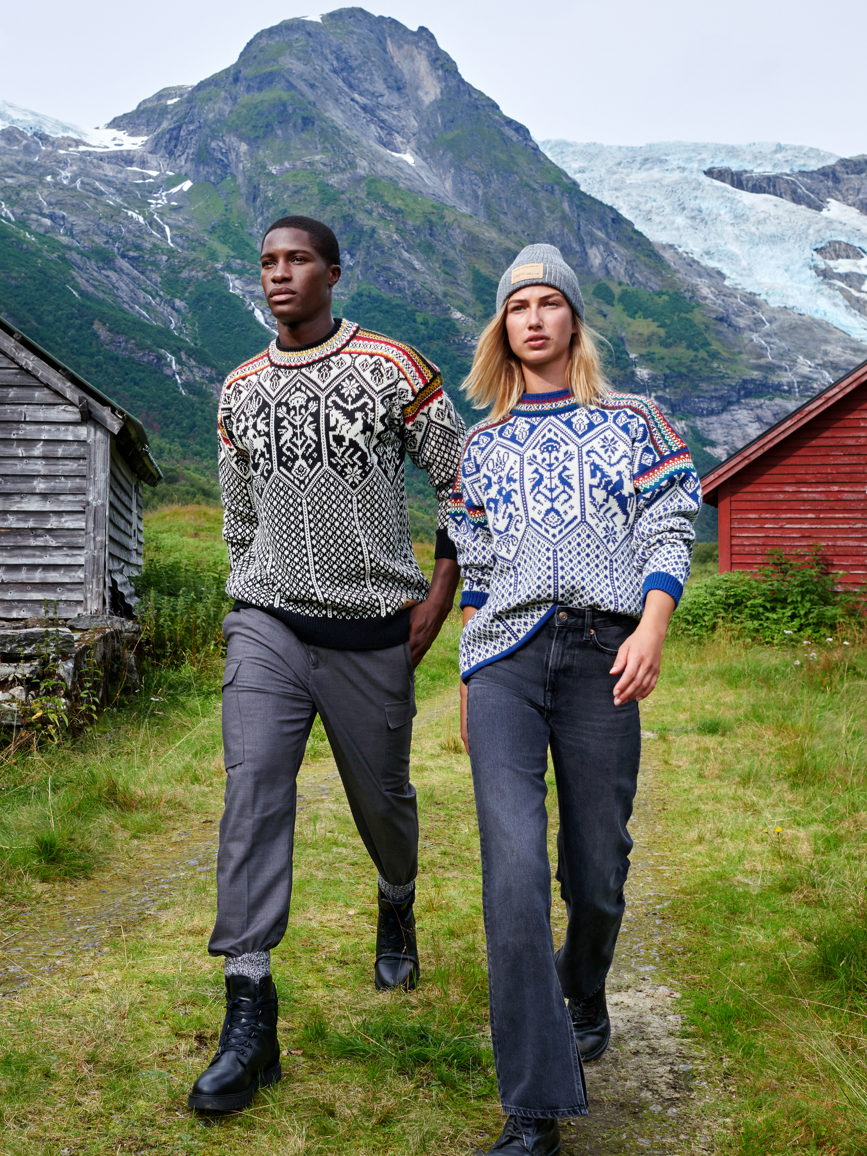 1994 Lillehammer unisex ullgenser Sort